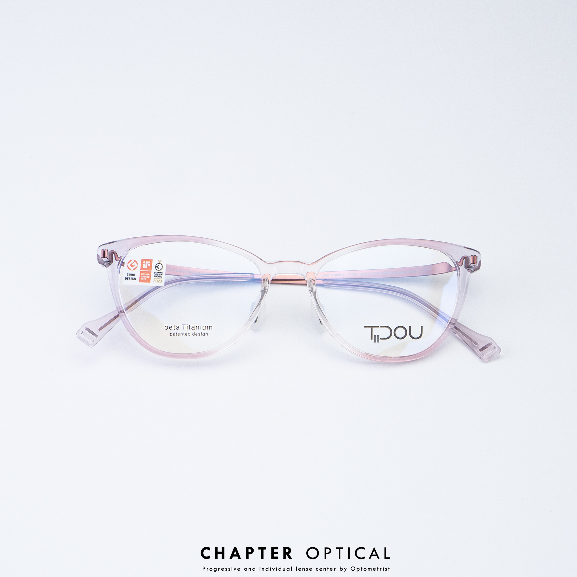 กรอบแว่น TiDOU | รุ่น TP26 รหัสสี 02 ไทเทเนี่ยมญี่ปุ่น แว่นไร้สกู Screwless น้ำหนักเบา