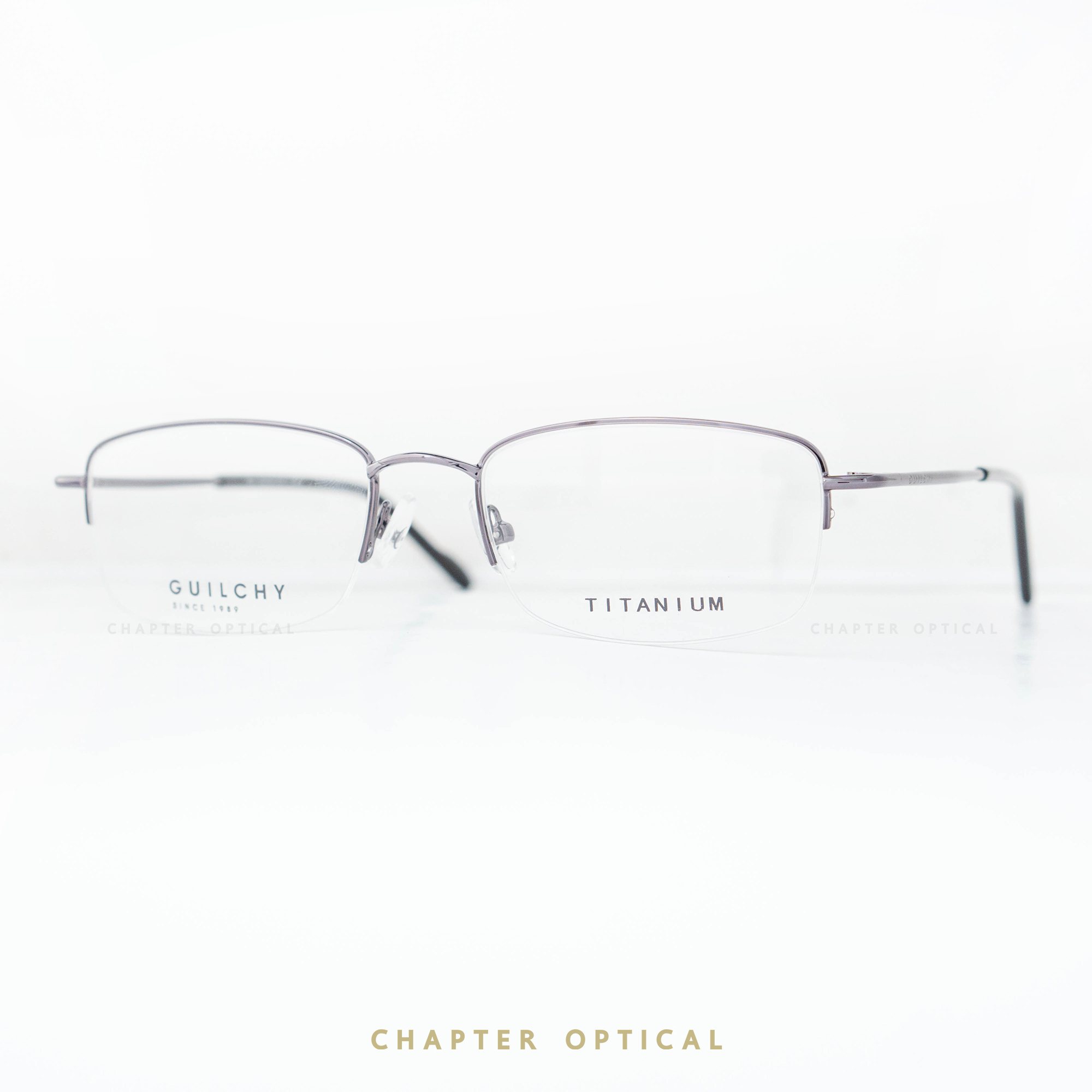 กรอบแว่นตา GUILCHY รุ่น 722-C06 แว่นไทเทเนียมพร้อมคลิปออนแม่เหล็ก Polarized