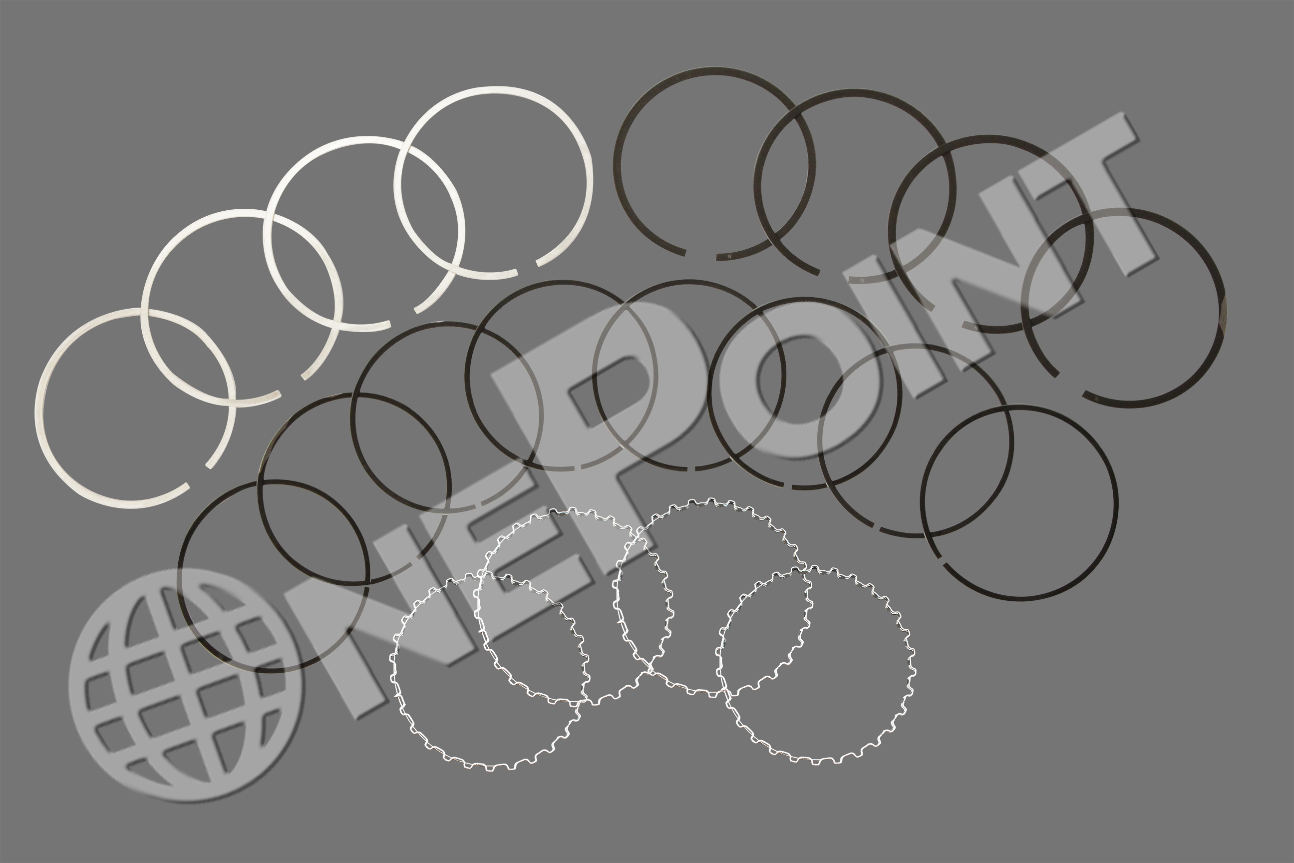 PR11041K PISTON RING SET (4x) '5K' STD