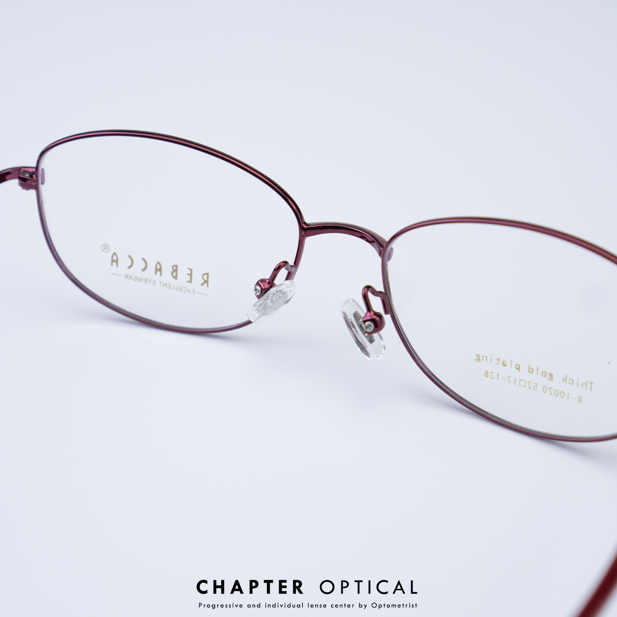 กรอบแว่นแฟชั่น รุ่น R-10020-C.red ( พร้อมเลนส์สายต 1990 บาท )