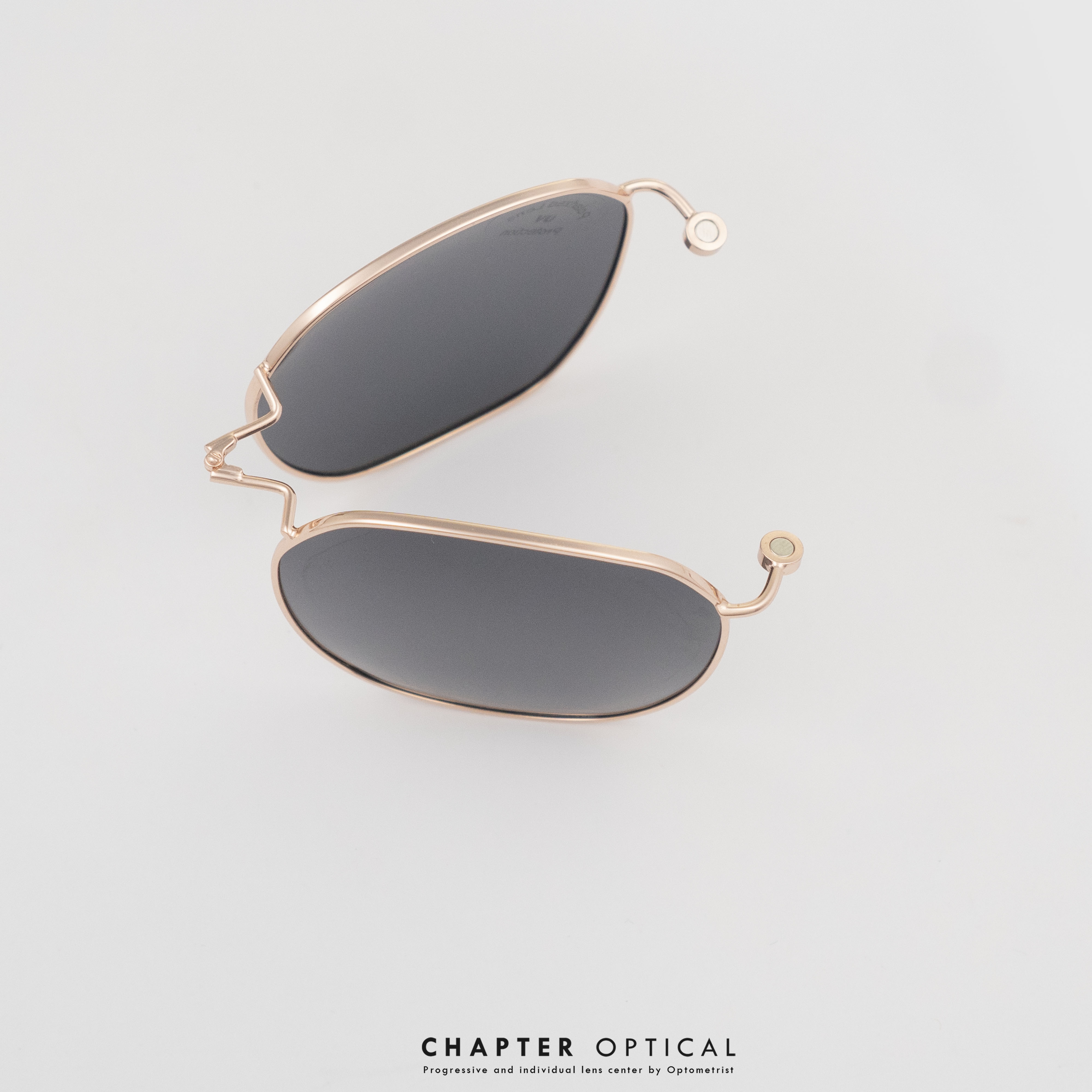 กรอบแว่นตา GUILCHY รุ่น MS-4-C05 แว่นไทเทเนียมพร้อมคลิปออนแม่เหล็ก Polarized