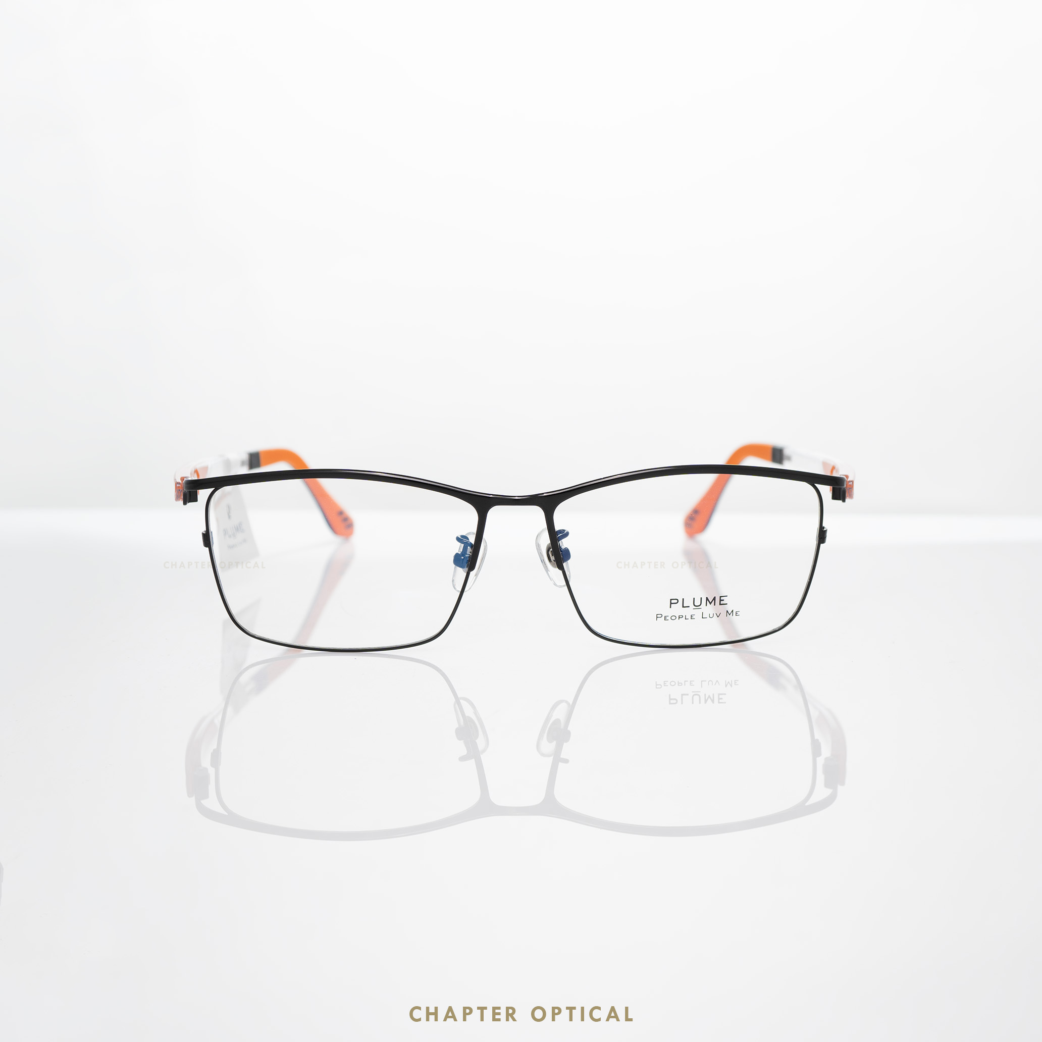 กรอบแว่นตาแบรนด์ PLUME รุ่น P-2975-C2 แบรนด์เกาหลีใต้แท้ สินค้านำเข้า