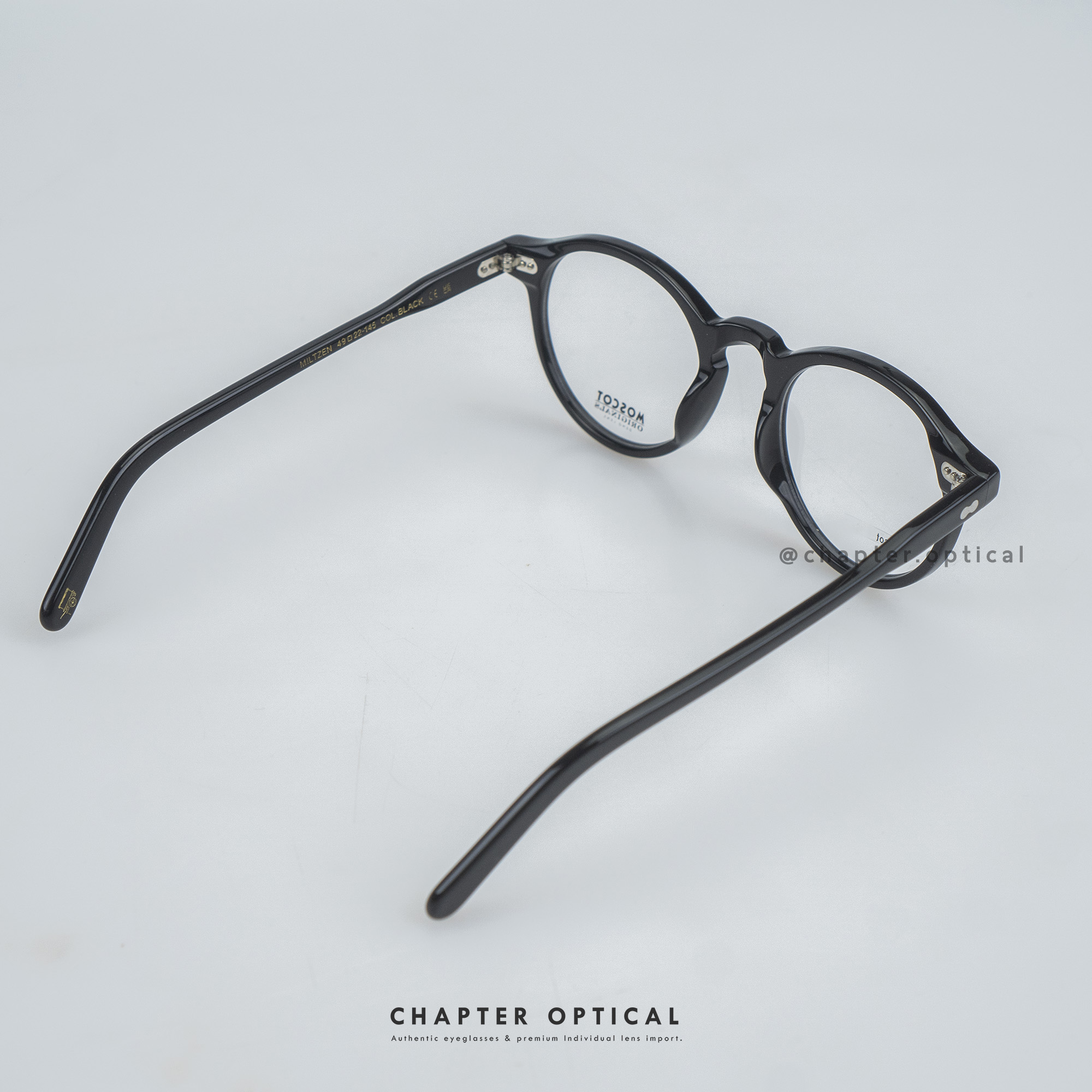 MOSCOT / originals NYC - MILTZEN col. MATTE BLACK (Size.49)