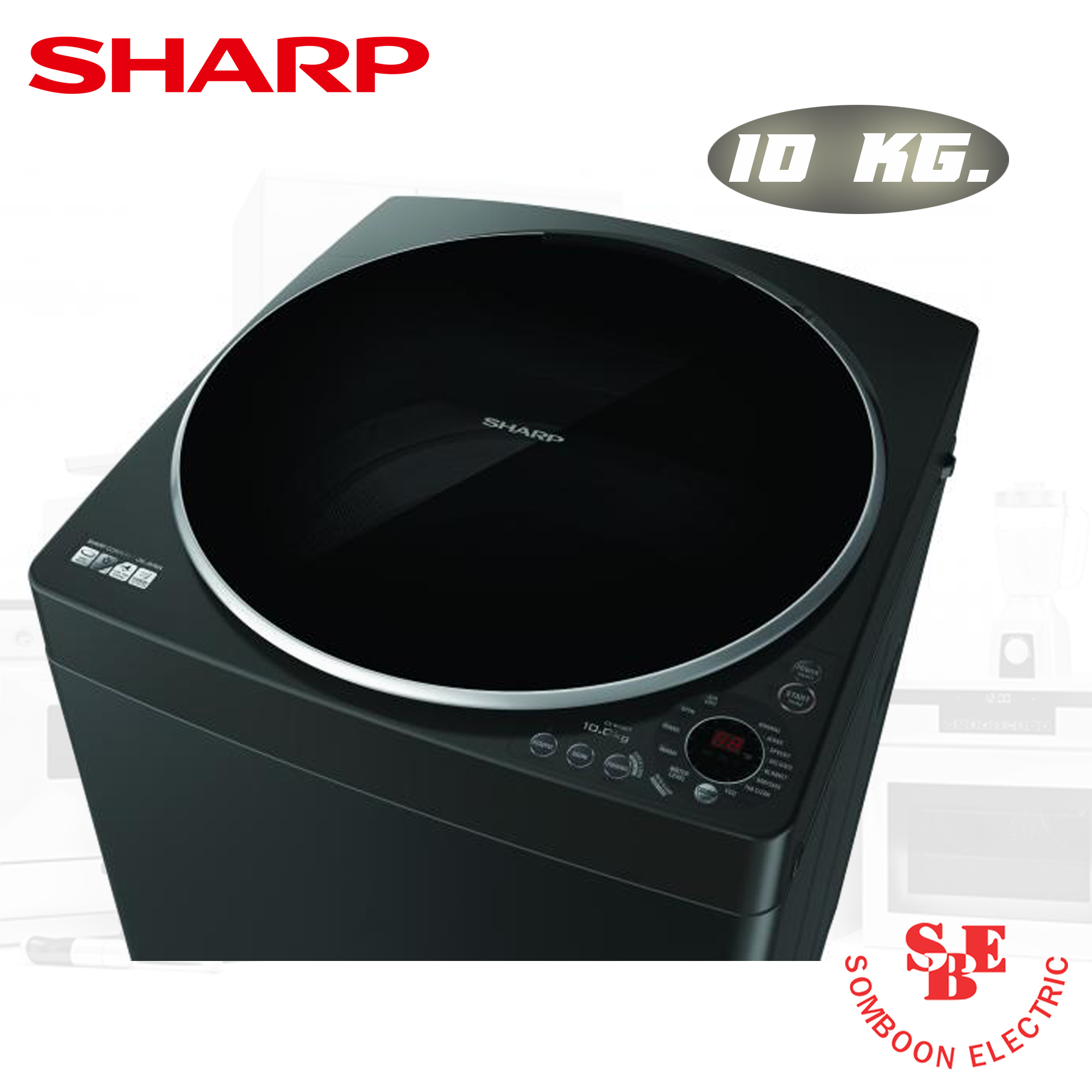 เครื่องซักผ้า Sharp 10 กก. รุ่น ES-W10HT