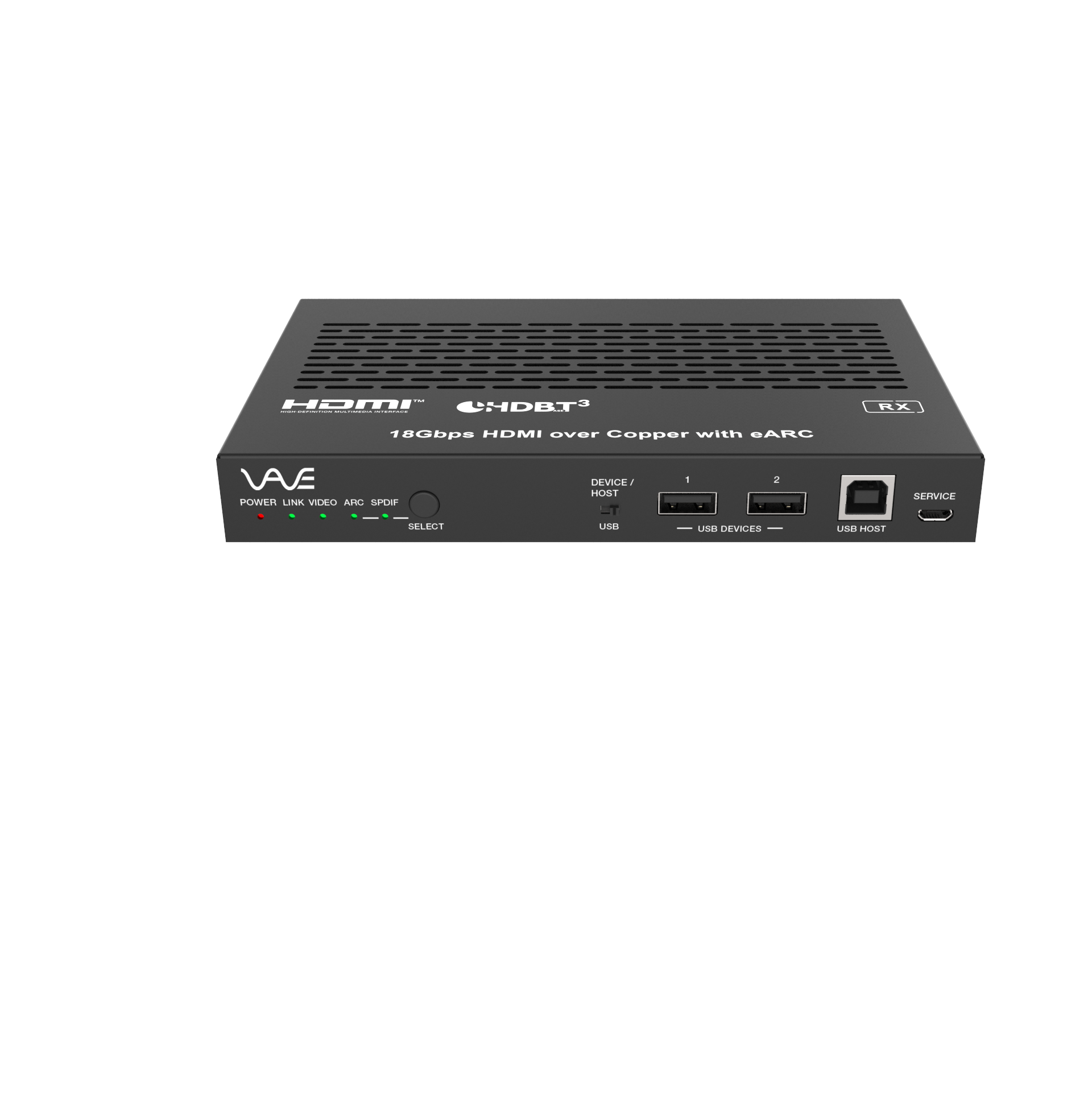 EX-HDBT-100- V3U2 - VAVE HDMI 4K 18Gbps HDBaseT 3.0 Extender 100m with USB/eARC/Ethernet