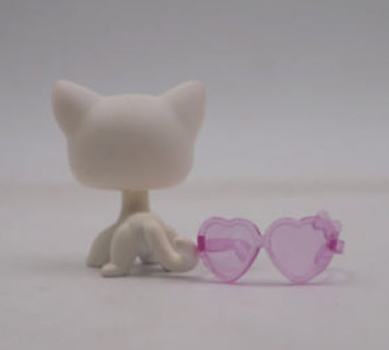 แว่นตา กรอบหัวใจ สีม่วง