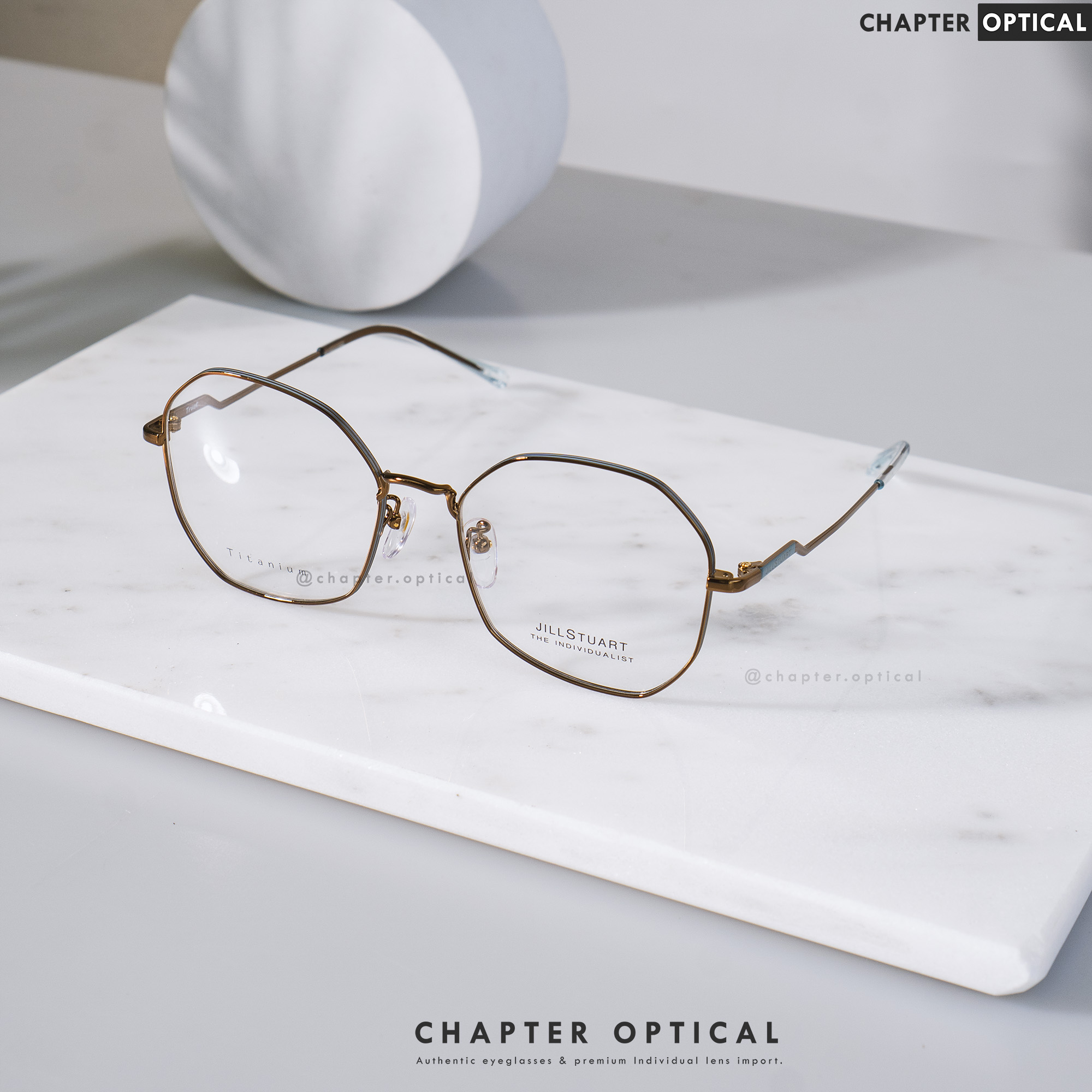 กรอบแว่นตา JILLSTUART รุ่น Trust (JL33011-C1) Titanium