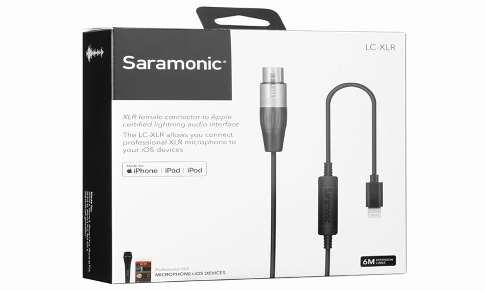 Saramonic LC-XLR 3 Pin XLR (Female) เป็นสายไมโครโฟนกับขั้วต่อ | รับประกันศูนย์ 100%