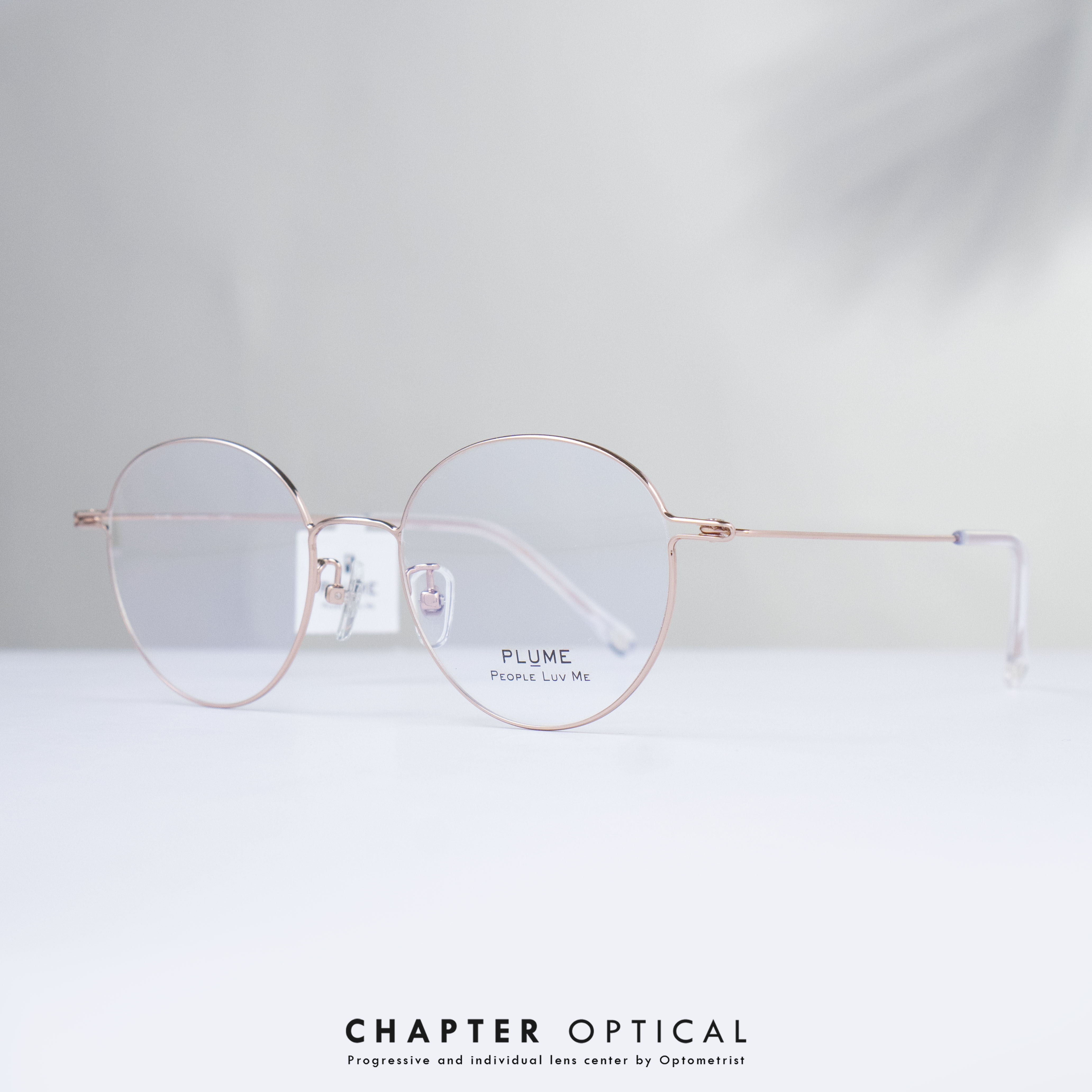 กรอบแว่นตาแบรนด์ PLUME รุ่น P-2889-C5 แบรนด์เกาหลีใต้แท้ สินค้านำเข้า