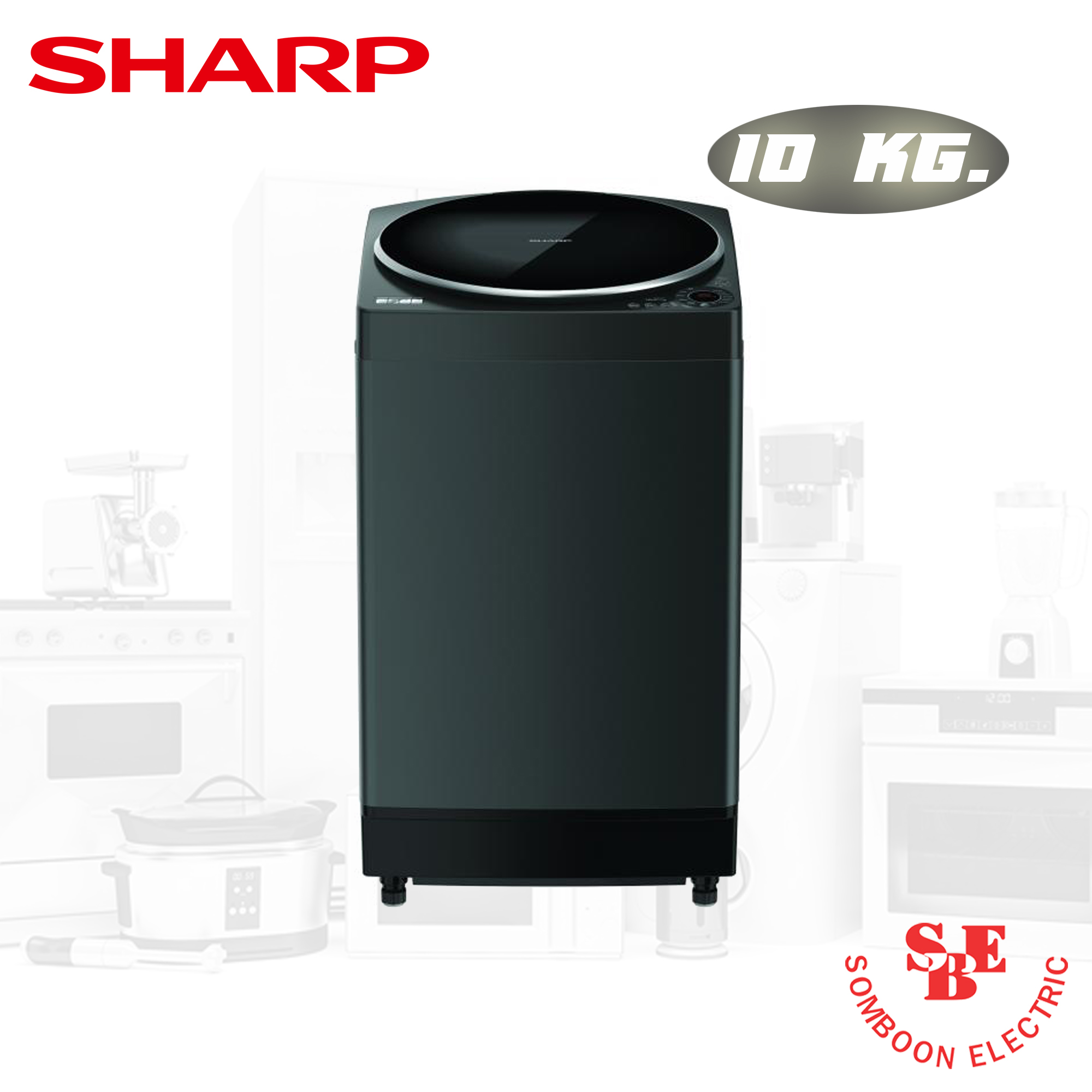 เครื่องซักผ้า Sharp 10 กก. รุ่น ES-W10HT