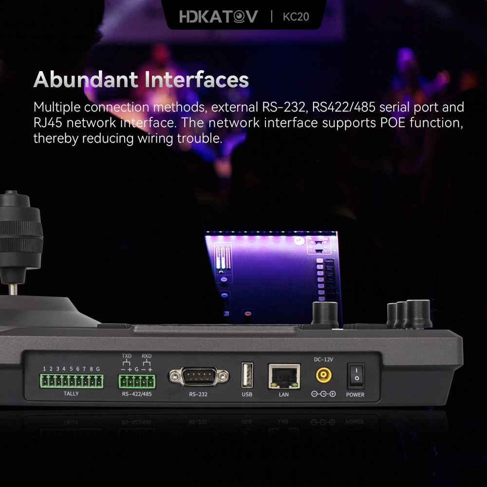 KC20N with NDI Katov PTZ 4D Joystick controller