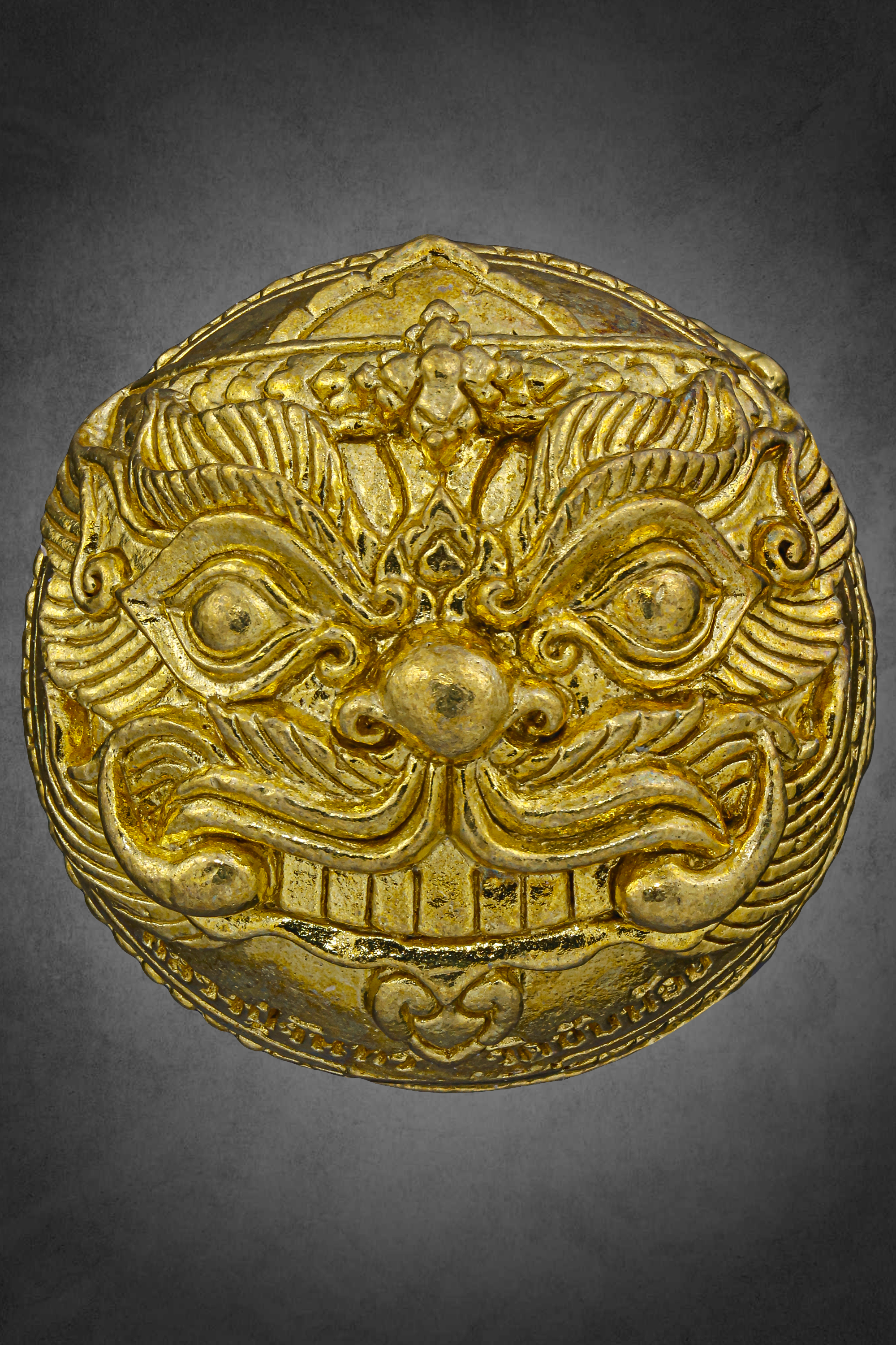 ปรอทกรอ พระราหู ทรงครุฑ รุ่น ๓ เนื้อทองปลาไหล หลวงปู่จันทร์ วัดซับน้อย จ.เพชรบูรณ์