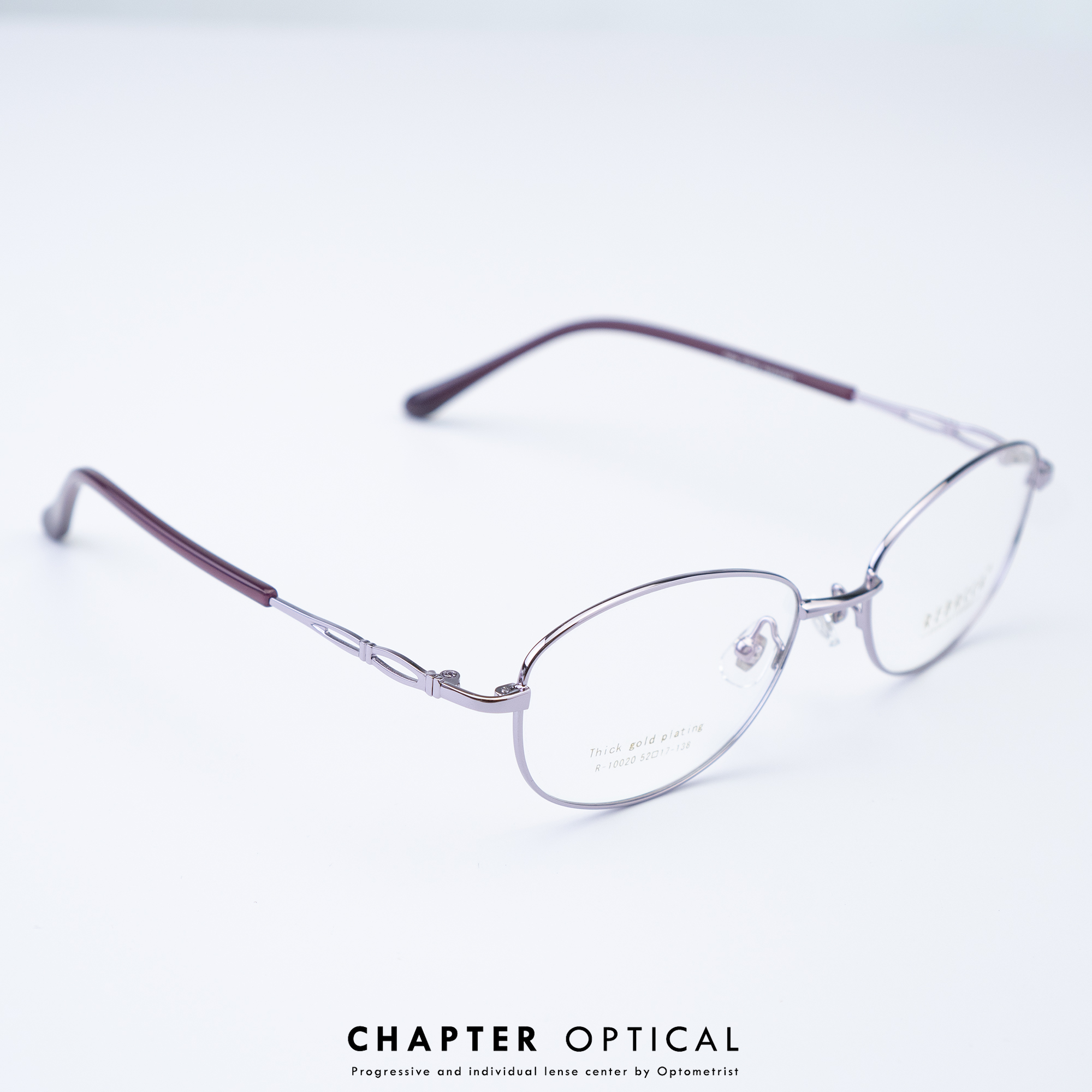 กรอบแว่นแฟชั่น รุ่น R-10020-C.purple ( พร้อมเลนส์สายต 1990 บาท )