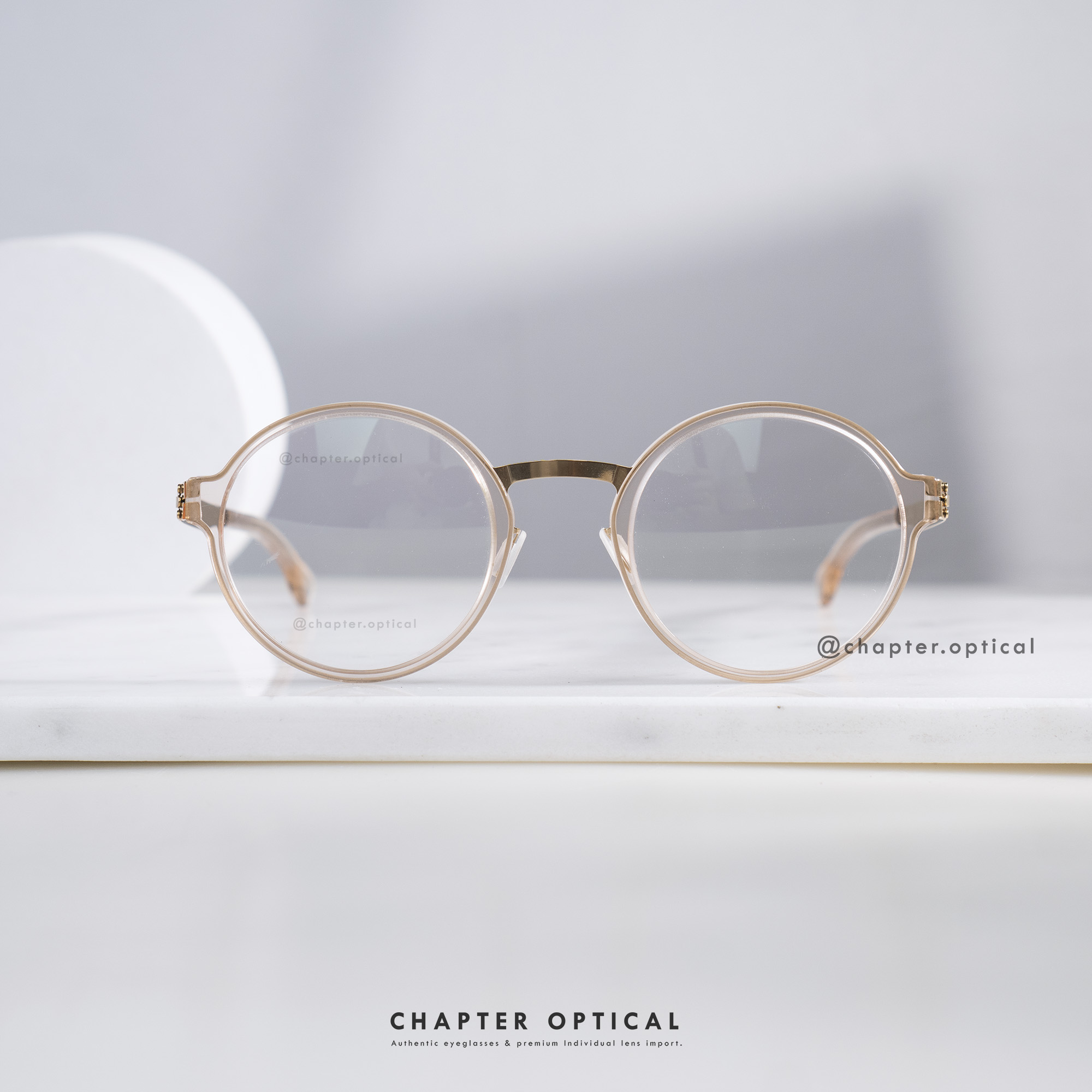 Ic! Berlin | รุ่น Felix L. | สี Ice Tea / Rose Gold