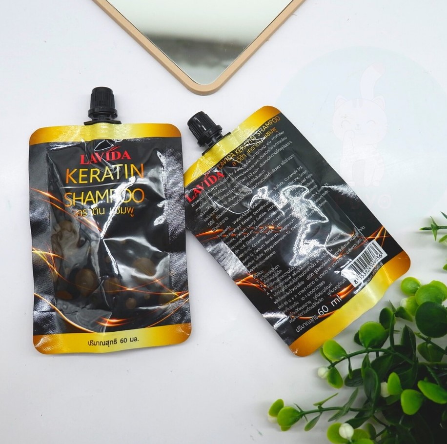 LAVIDA KERATIN SHAMPOO เคราติน แชมพู 1 ซอง