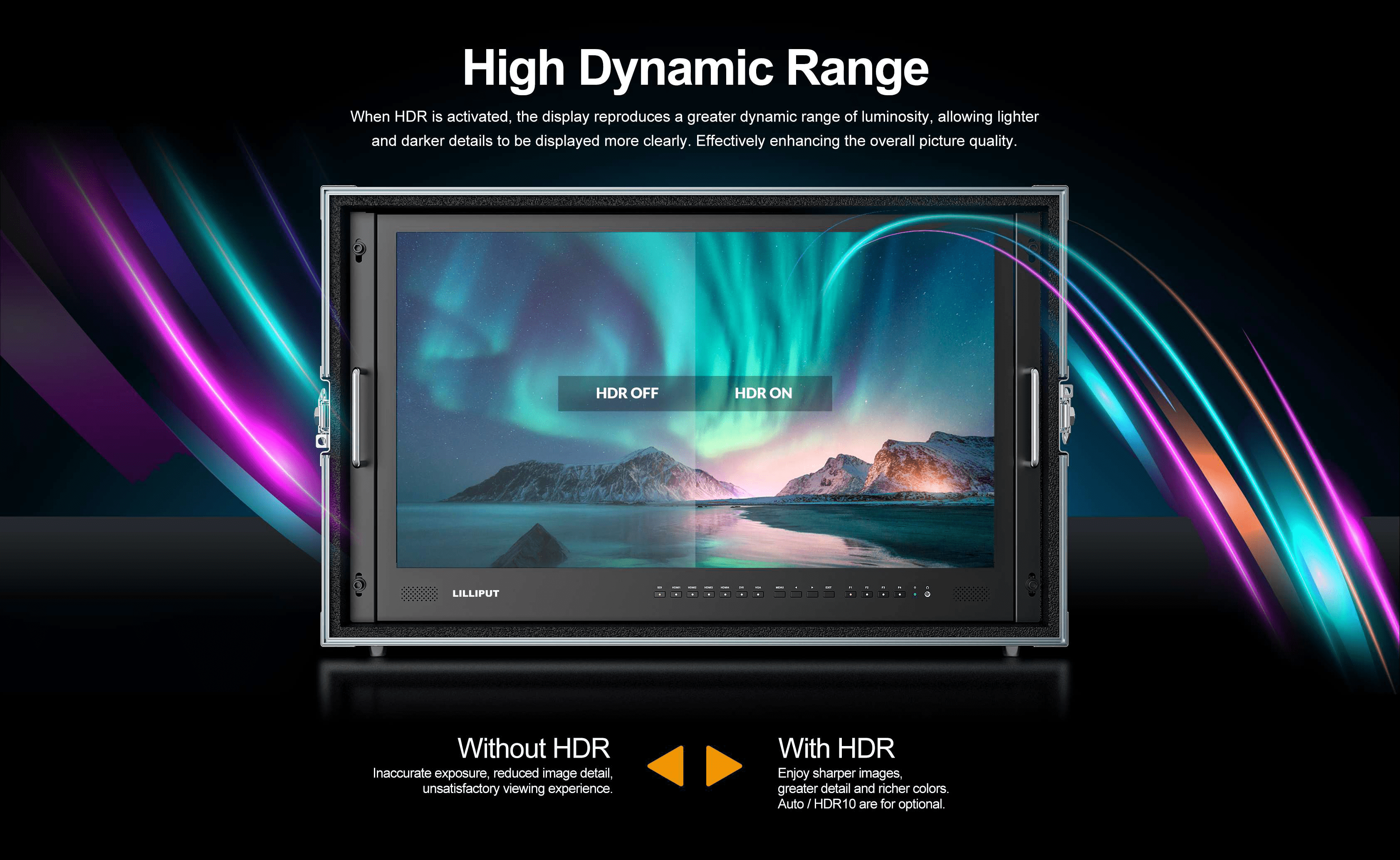Lilliput BM281-4KS - 28" 4K HDR LUT Monitor in Carry Case