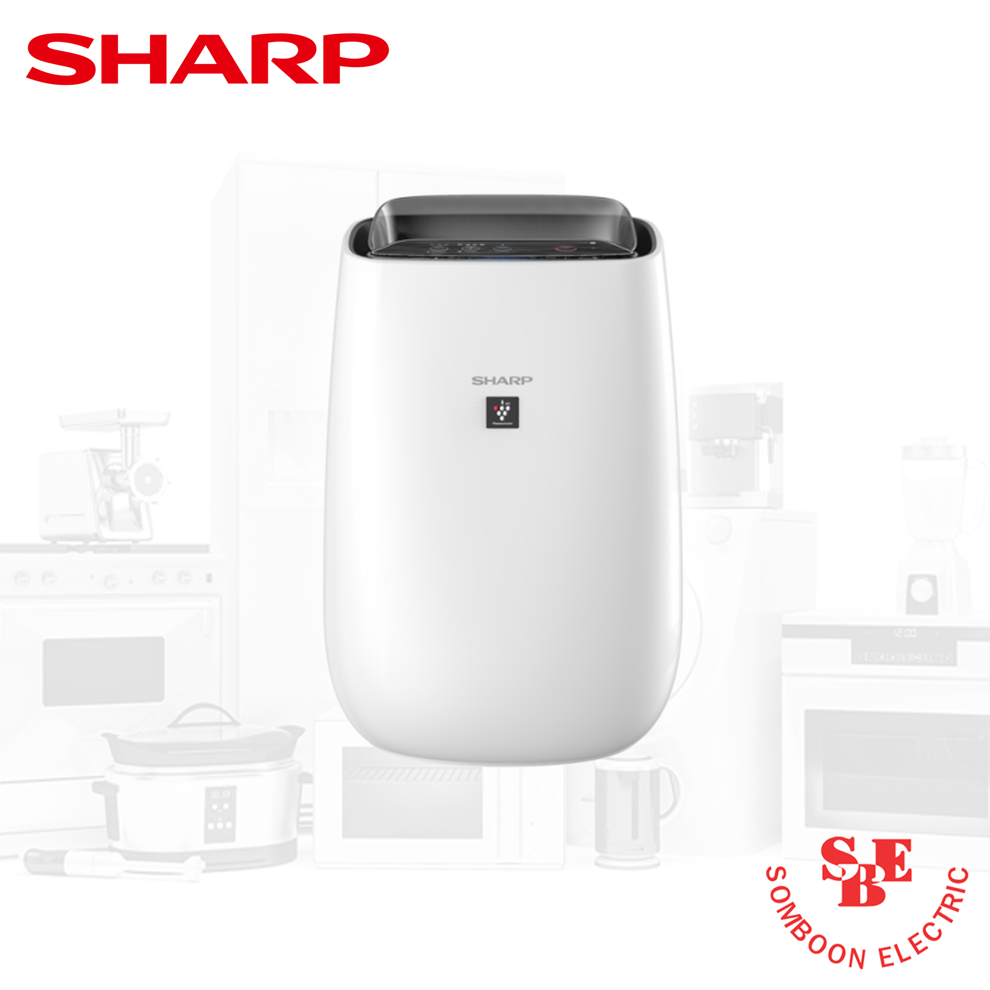 เครื่องฟอกอากาศ Sharp PlasmaCluster 30 ตร.ม. รุ่น FP-J40TA-W