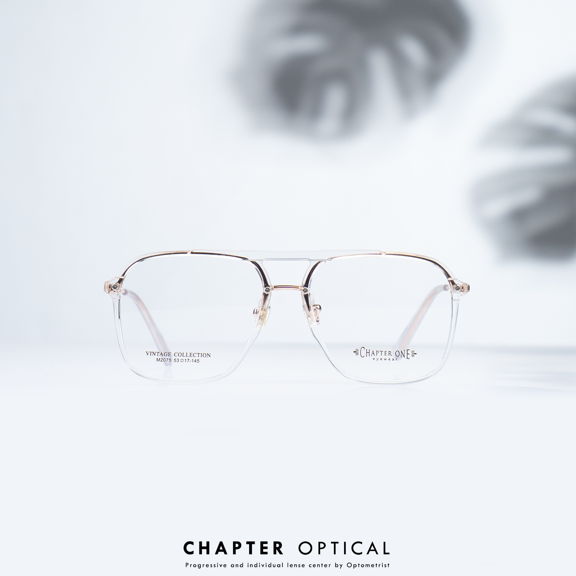 กรอบแว่นแฟชั่น รุ่น M2075 C4 ( พร้อมเลนส์สายต 1990 บาท )