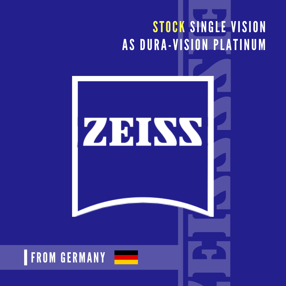 ZEISS AS DuraVision Platinum Stock เลนส์สายตาไซส์ เลนส์คุณภาพเยี่ยม สู่การมองเห็นคุณภาพขั้นกว่า