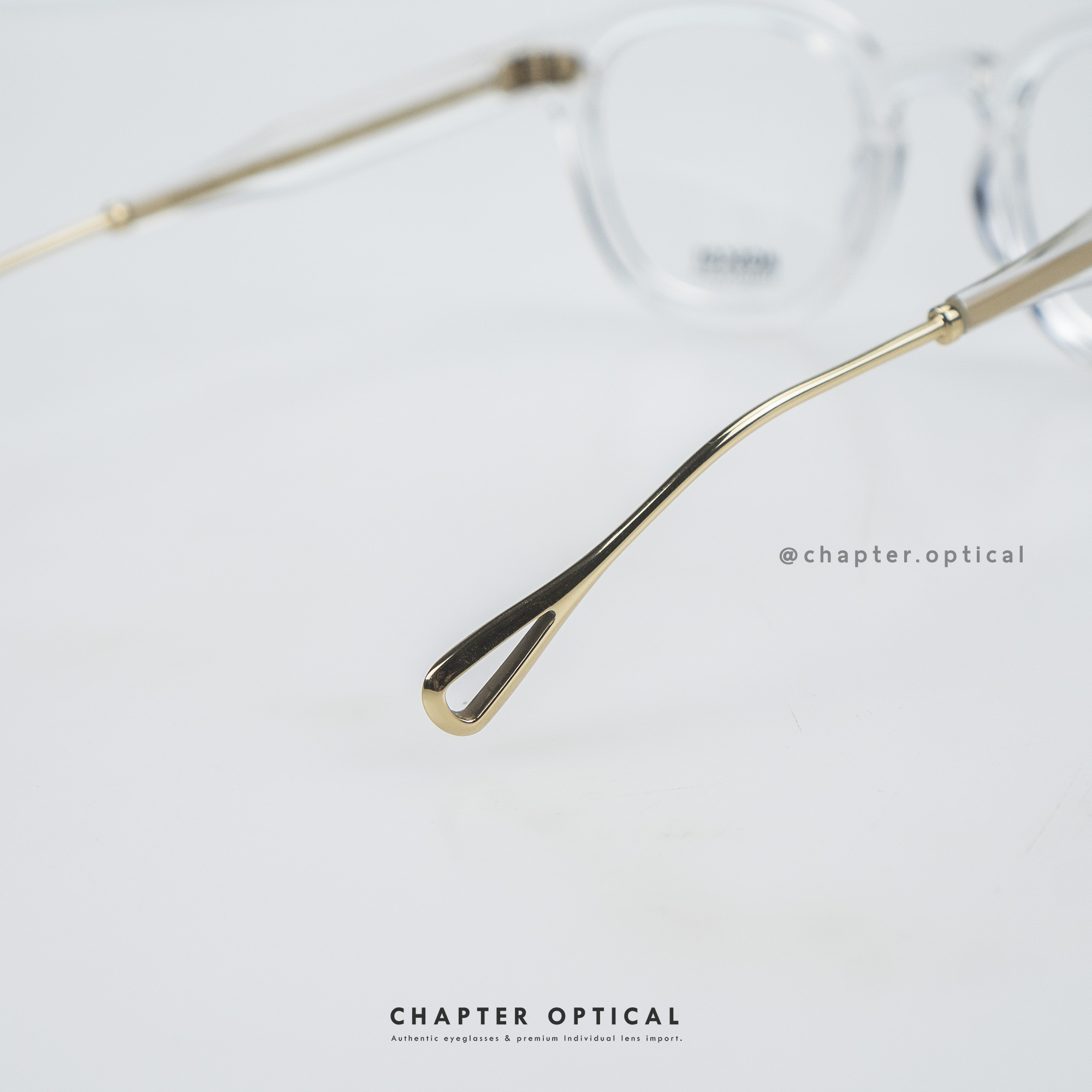 กรอบแว่น MOSCOT รุ่น LEMTOSH TT SE สี CRYSTAL/GOLD (size 49)