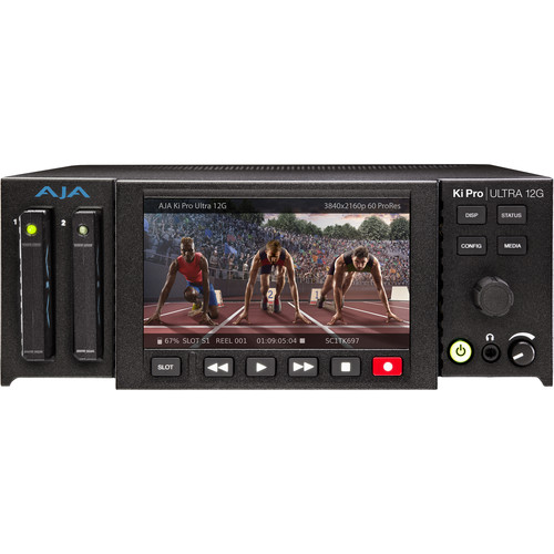 AJA Ki Pro Ultra 12G 12G-SDI 4K/UHD/HD Recorder and Player Multi-Channel HD Recorder