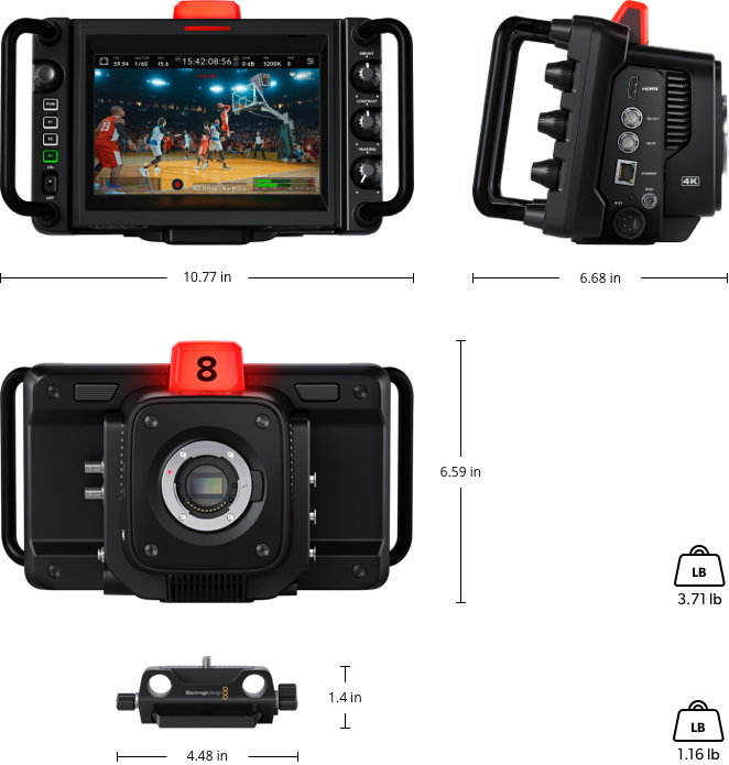 Blackmagic Design รุ่น Studio Camera 4K Pro G2 | รับประกันศูนย์ไทย