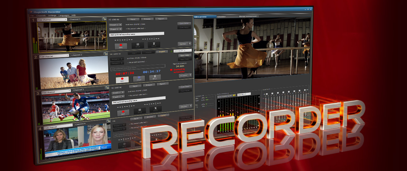 โปรแกรม MagicSoft Recorder Software | โปรแกรมจัดเรียงไฟล์วีดีโอตามตารางงาน
