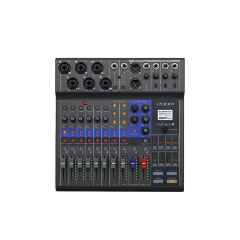 ZOOM THE LIVETRAK L-8 มิกเซอร์ ดิจิตอล 8 แชนแนล 6 Mic, 2 Line