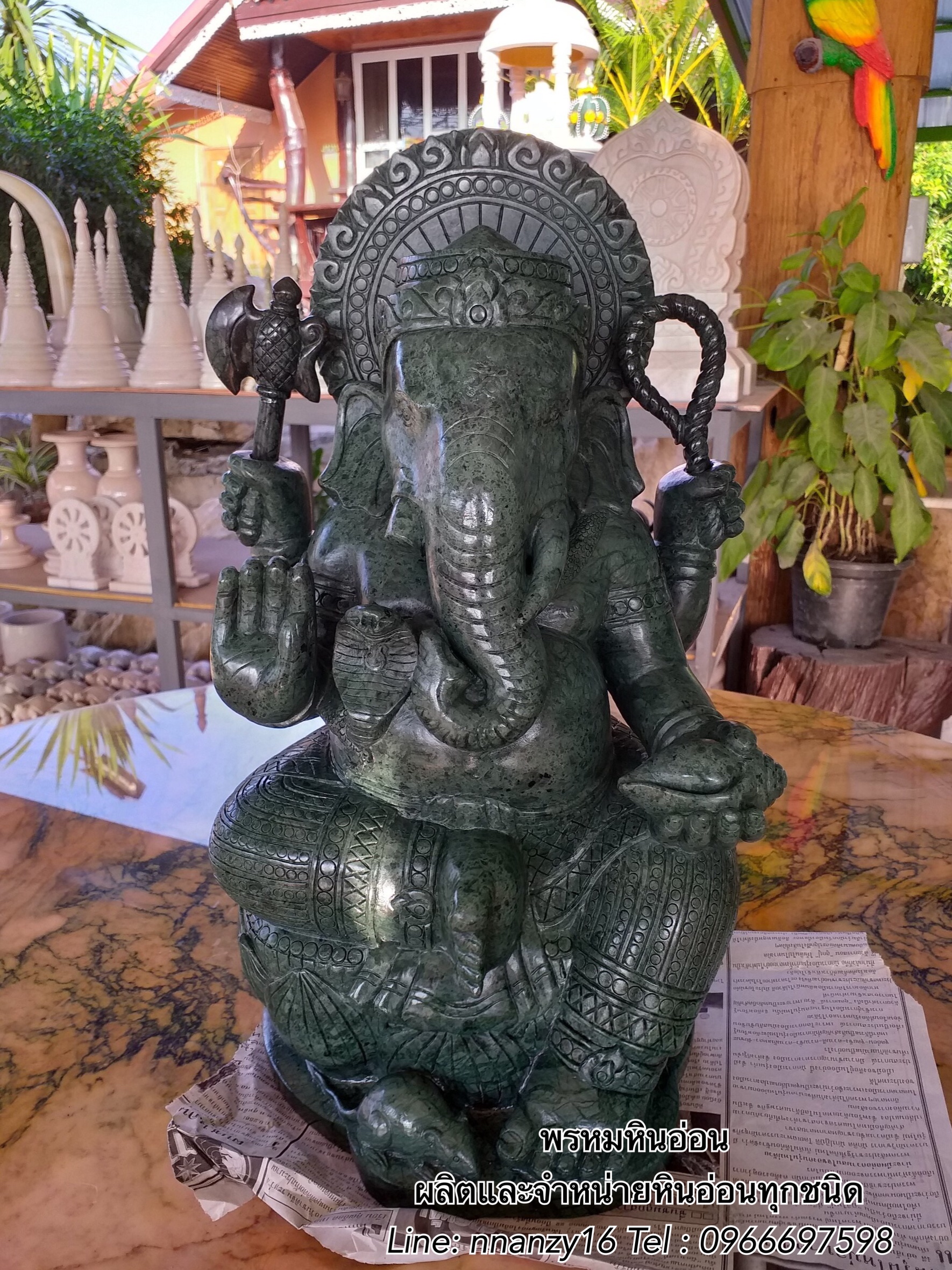 พระพิฆเนศหินอ่อน