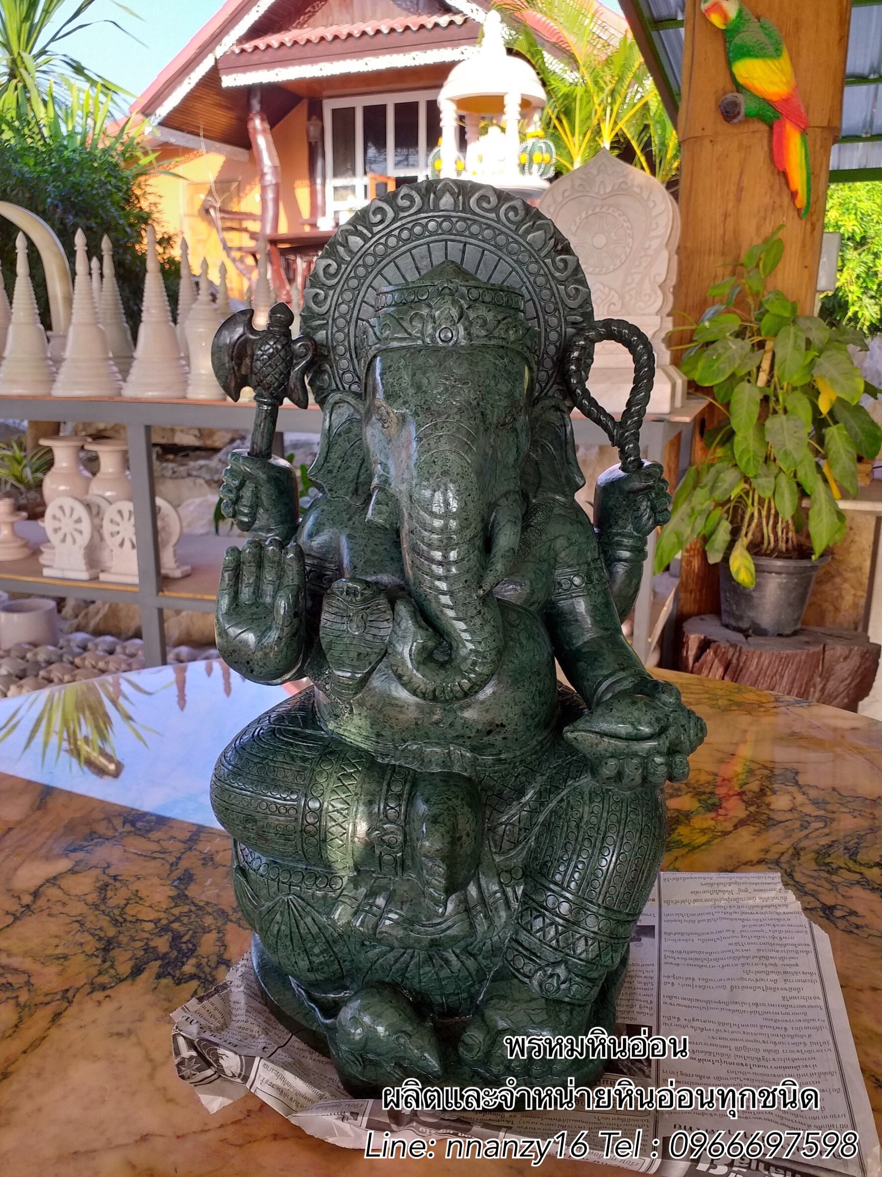 พระพิฆเนศหินอ่อน