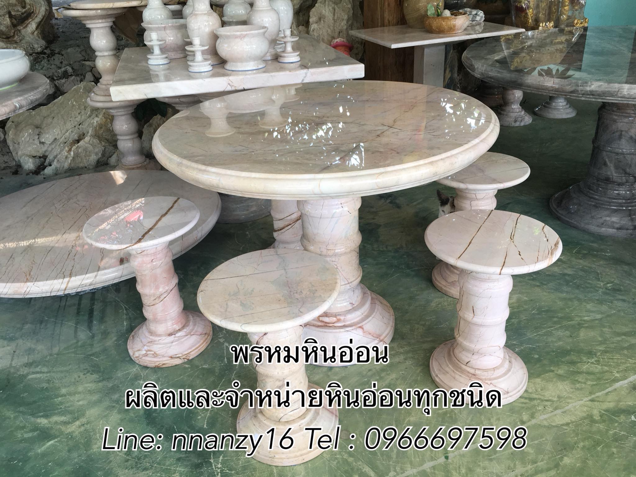 โต๊ะหินอ่อน100ซม
