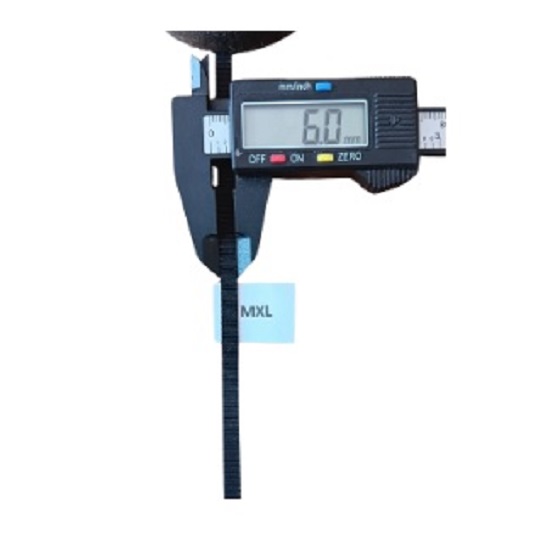 สายพานTiming ปลายเปิด MXL ยางนีโอพลีนเสริมเส้นใยไฟเบอร์สีดำหน้ากว้าง 6 มม. ราคาเป็น เมตร