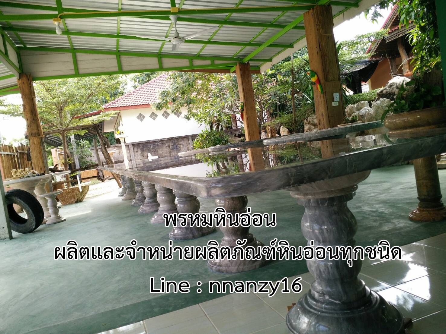 โต๊ะทรงเหลี่ยมหินอ่อน 8เมตร