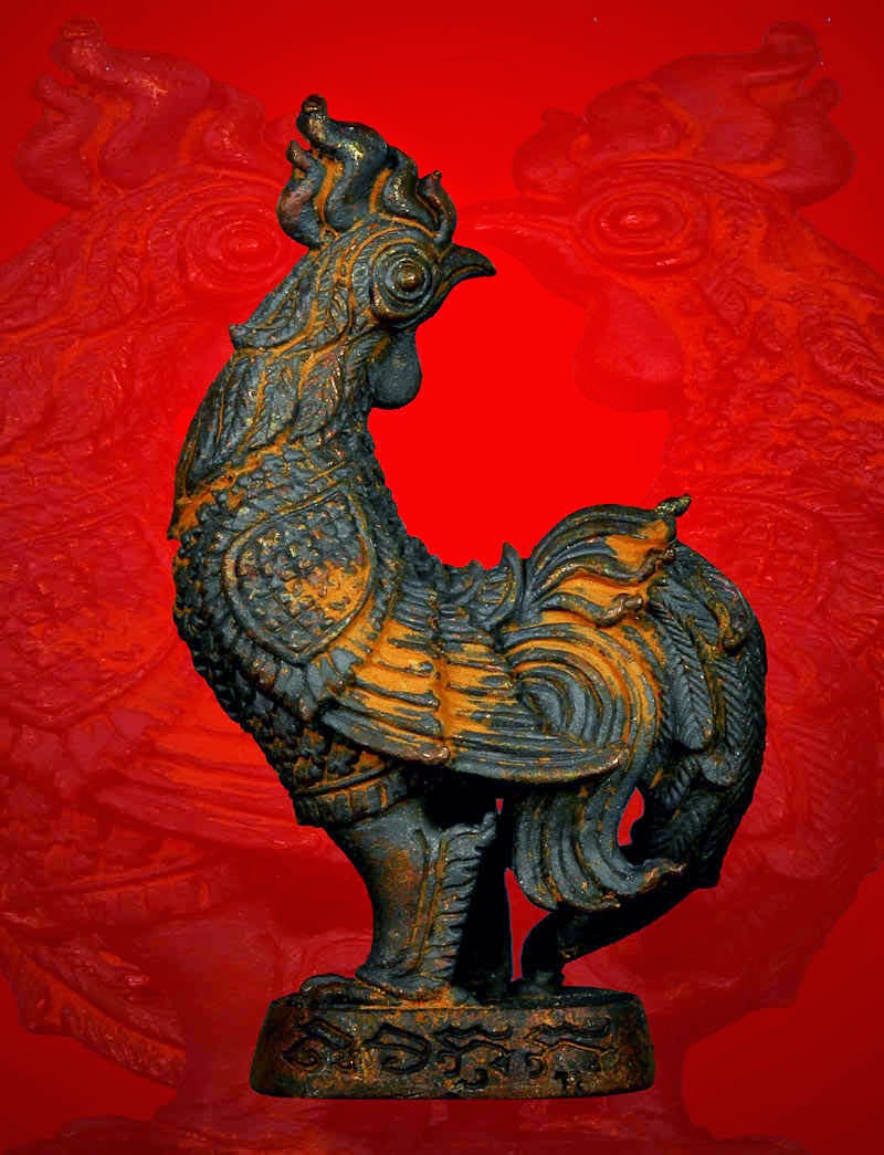 ไก่เหลียวเกี้ยวทรัพย์ โภคทรัพย์มหาโชค เสน่ห์หาทันใจ เนื้อนวะดินไทย หลวงปู่จันทร์ วัดซับน้อย เพชรบูรณ์