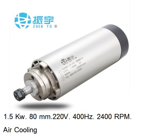 SPINDLE MOTOR 1.5 KW. AIR COOLING