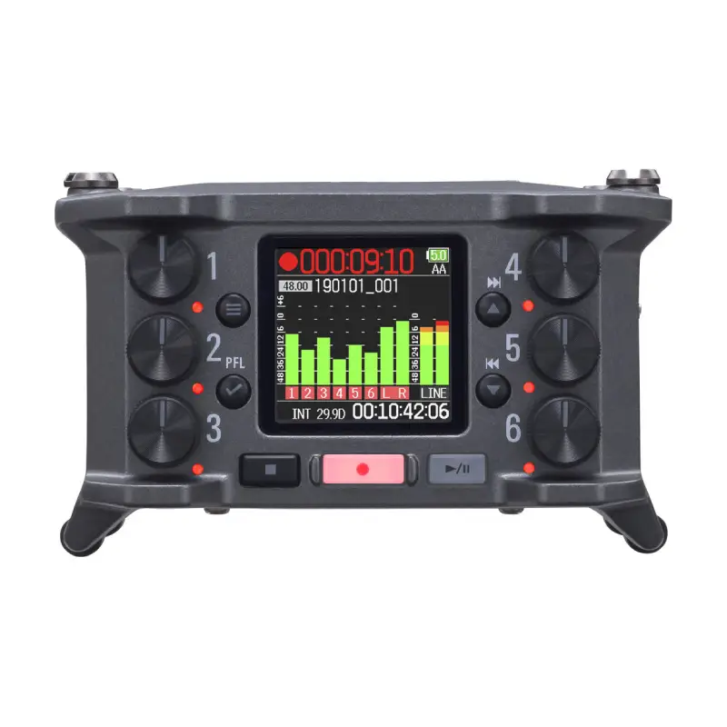 Zoom F6 6-Input/14-Track Multitrack Field Recorder