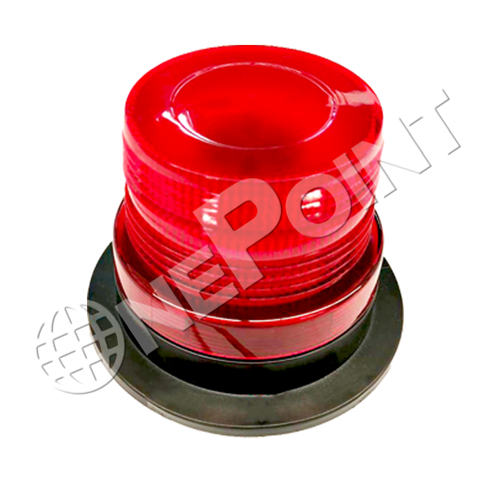 DD88005R RED LED STROBE/ROTATE LIGHT 12-80V