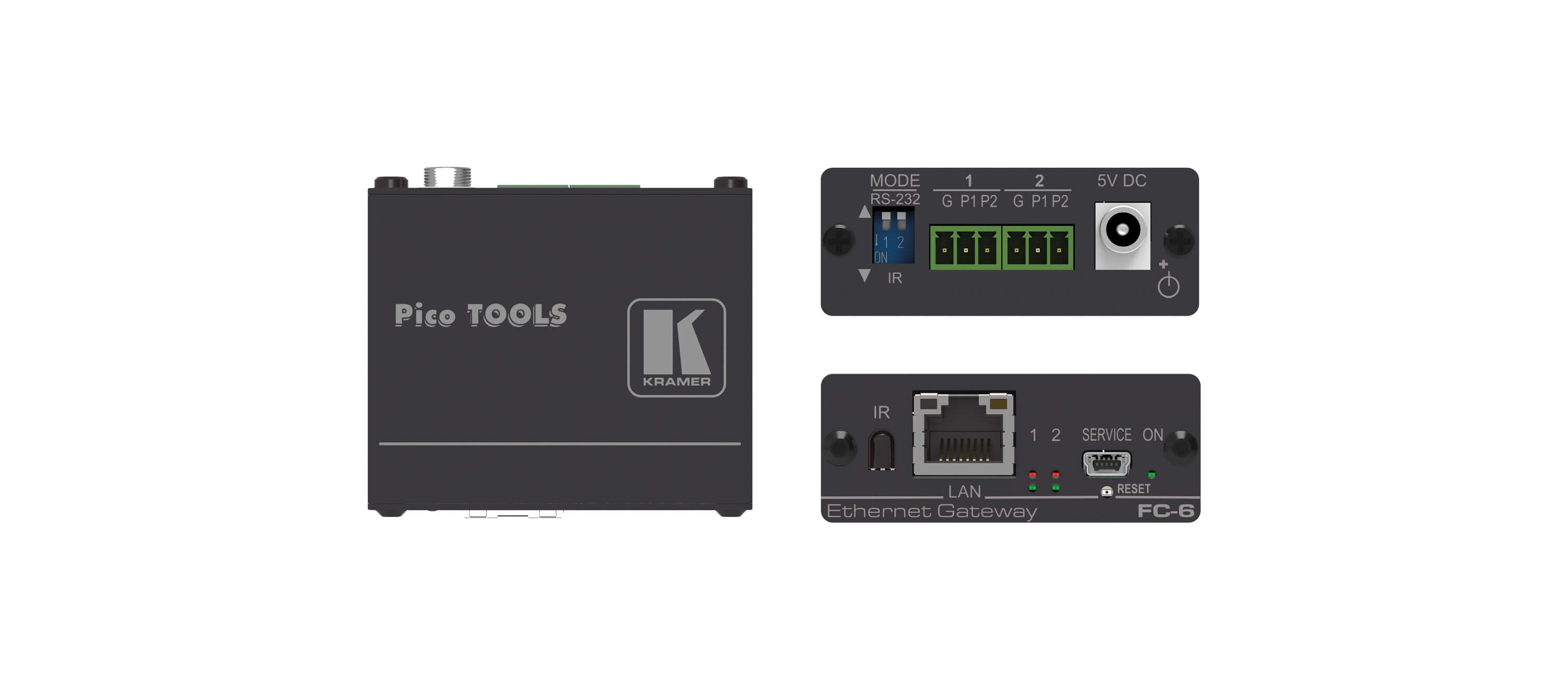 kramerav : FC-6 2–Port Multi–Function Serial/IR Control Gateway
