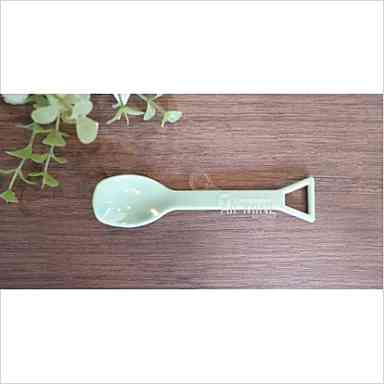 ช้อนไอศครีมพลาสติก BIO(ทรงพลั่ว) (สีเขียว)