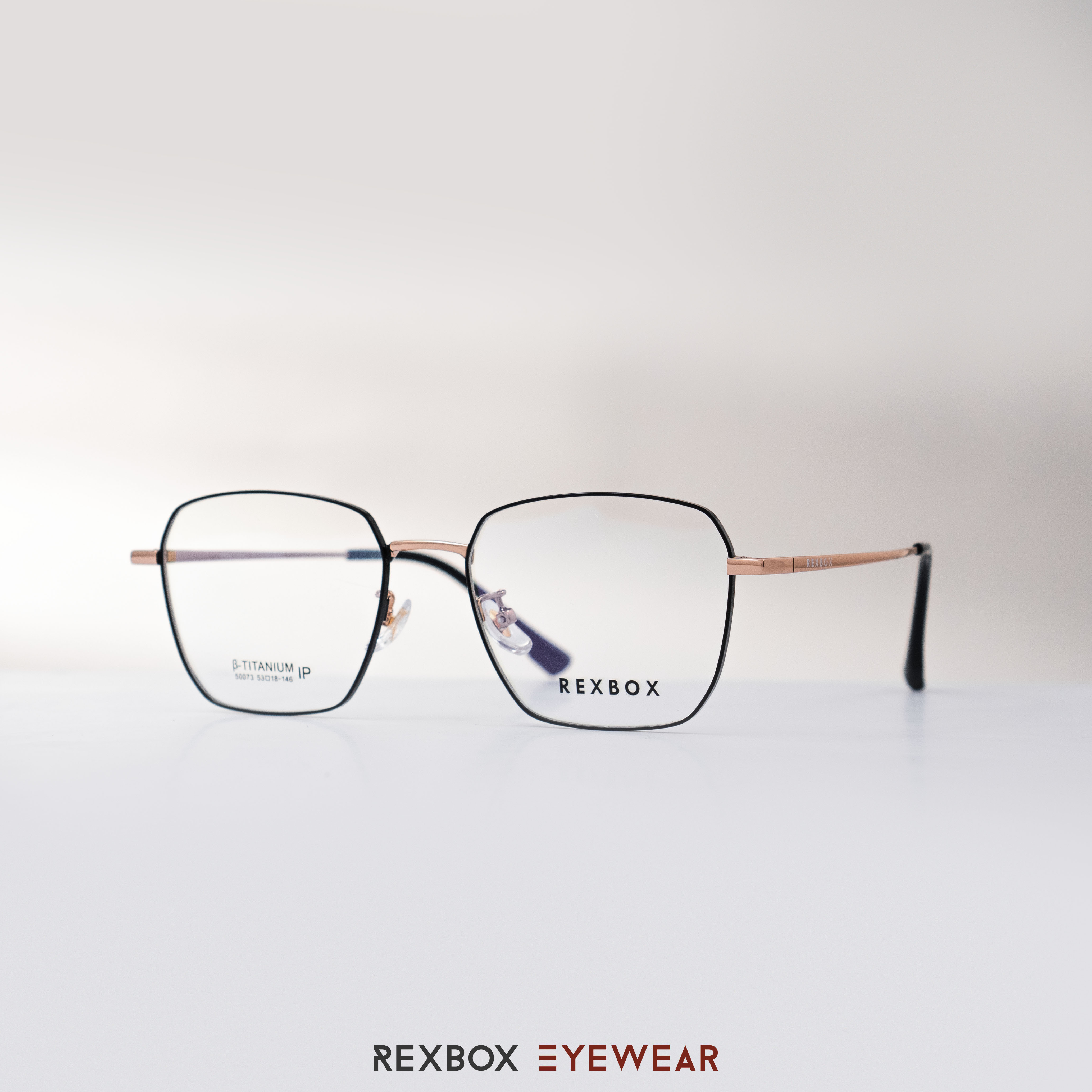 REXBOX รุ่น B-TITANIUM ไทเทเนียม พร้อมคลิปออน Polarized สีดำฉาบปรอทด้านหลังกันยูวี (50073-C17)