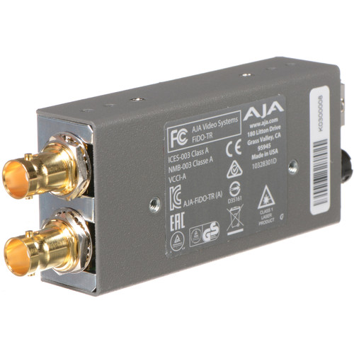 AJA FiDO-TR 1-Channel 3G-SDI/LC Single-Mode LC Fiber Transceiver