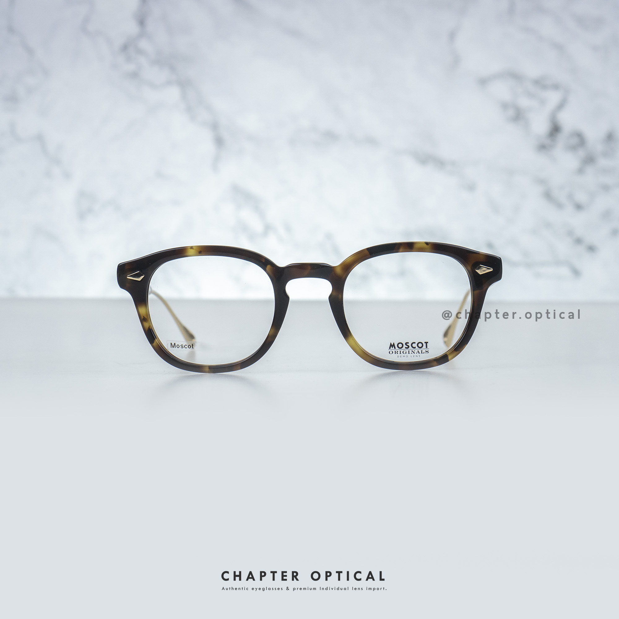 กรอบแว่น MOSCOT รุ่น LEMTOSH TT SE สี SPOT TORT./GOLD (size 49)