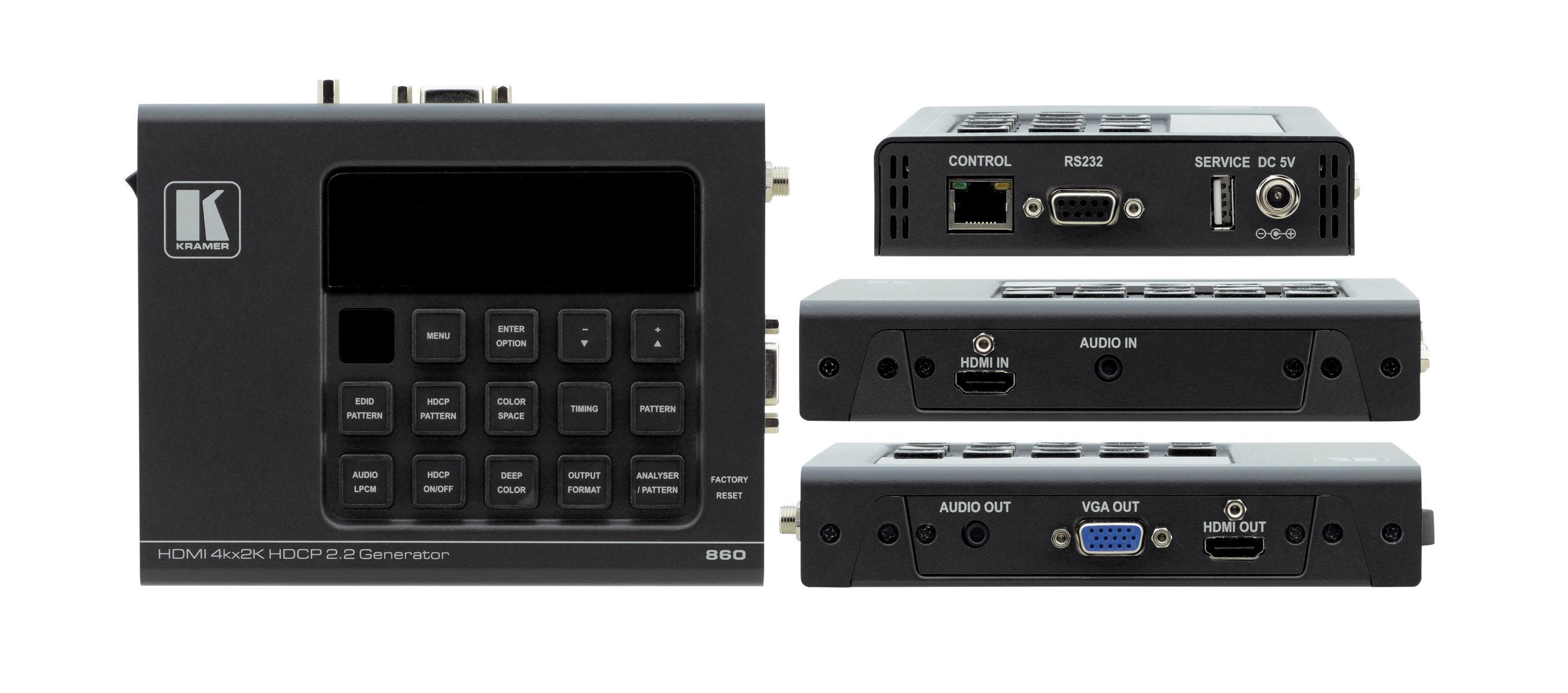 kramerav : 860 18G 4K HDR Signal Generator & Analyzer