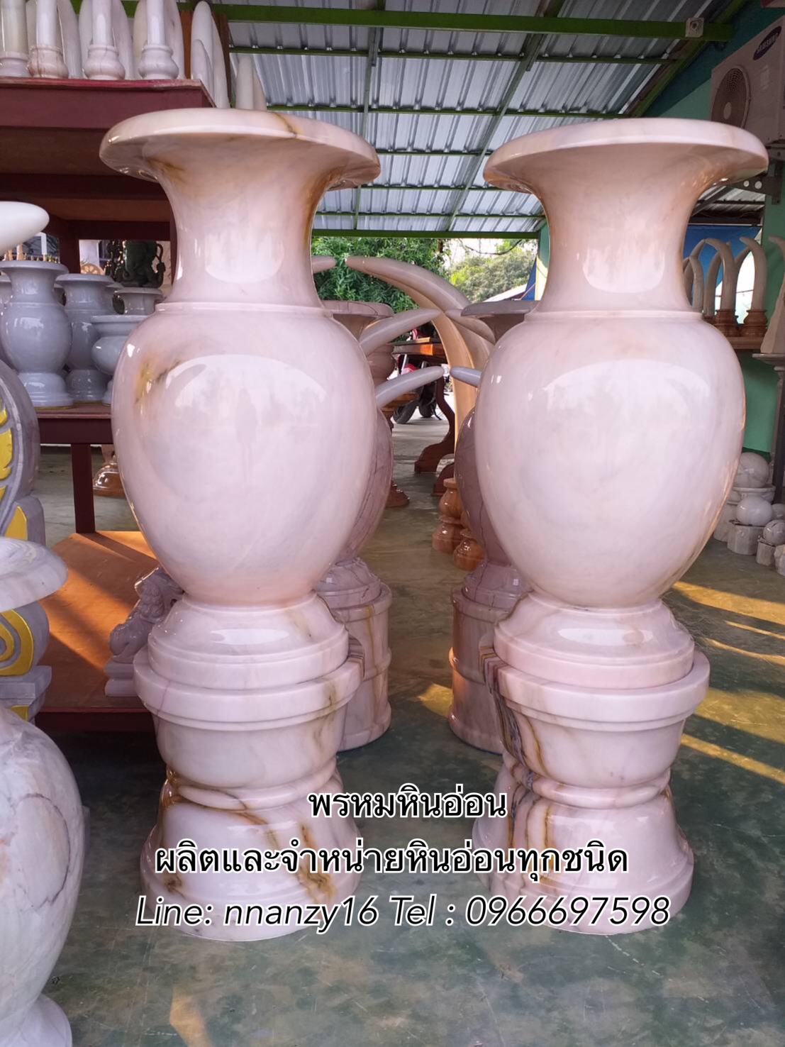 แจกันหินอ่อน60ซม