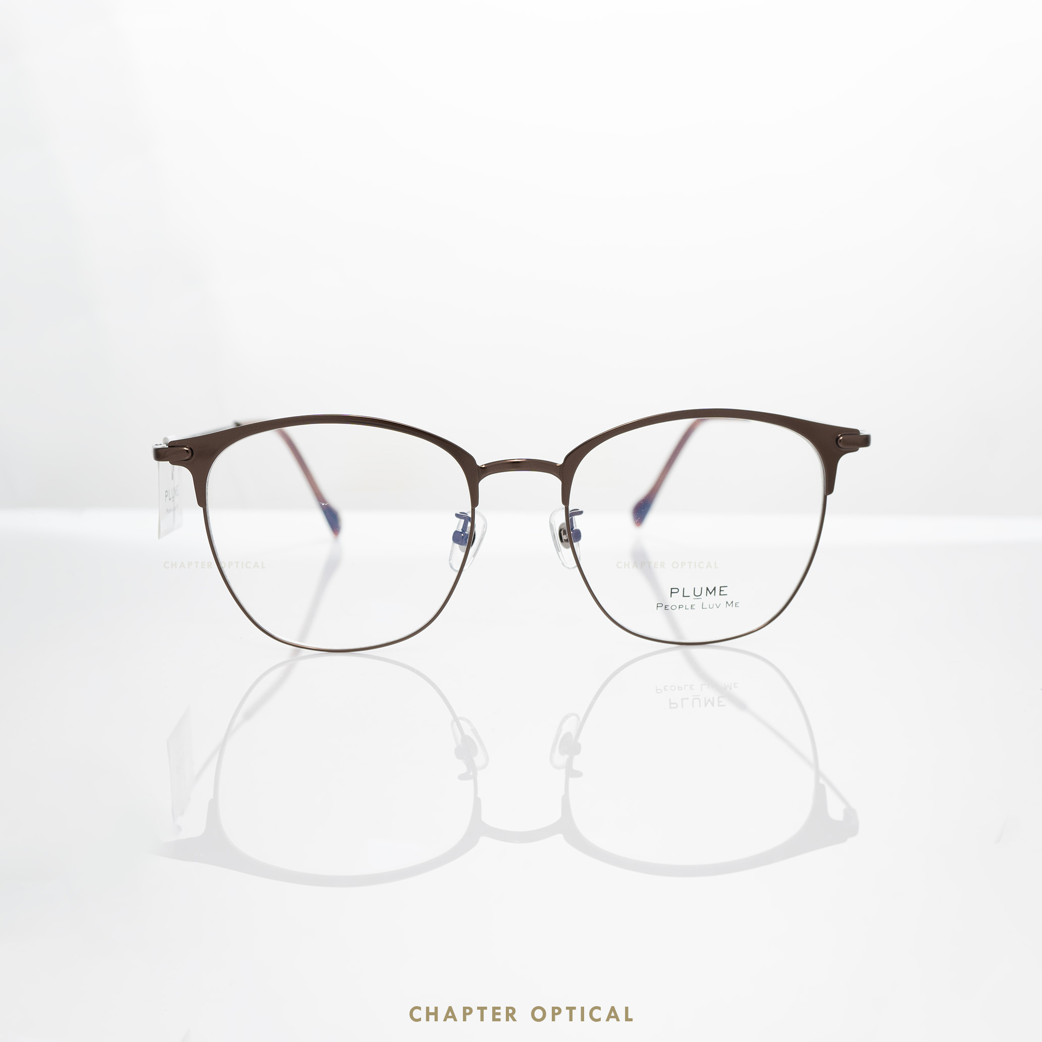 กรอบแว่นตาแบรนด์ PLUME รุ่น P-2881-C5 แบรนด์เกาหลีใต้แท้ สินค้านำเข้า