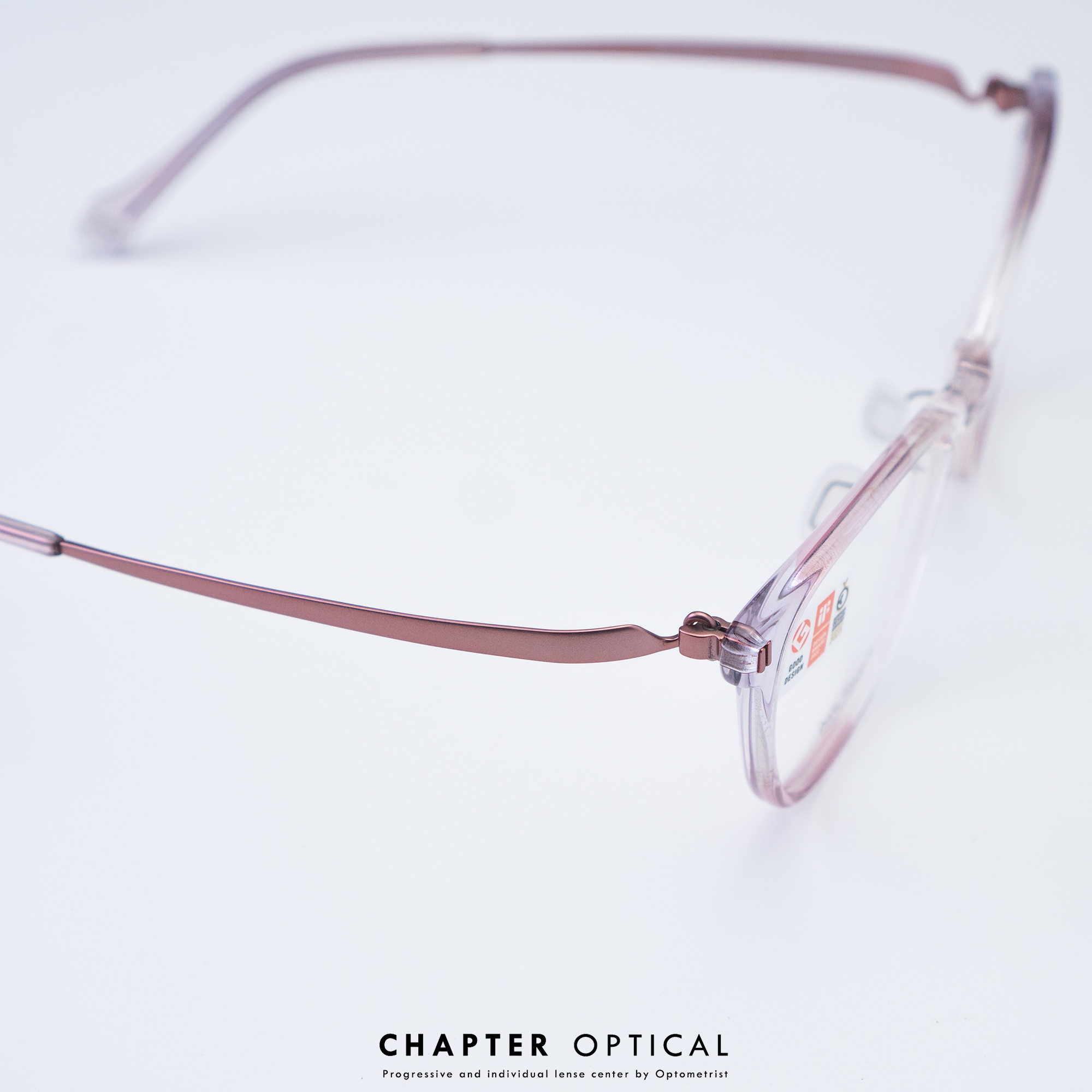 กรอบแว่น TiDOU | รุ่น TP26 รหัสสี 02 ไทเทเนี่ยมญี่ปุ่น แว่นไร้สกู Screwless น้ำหนักเบา