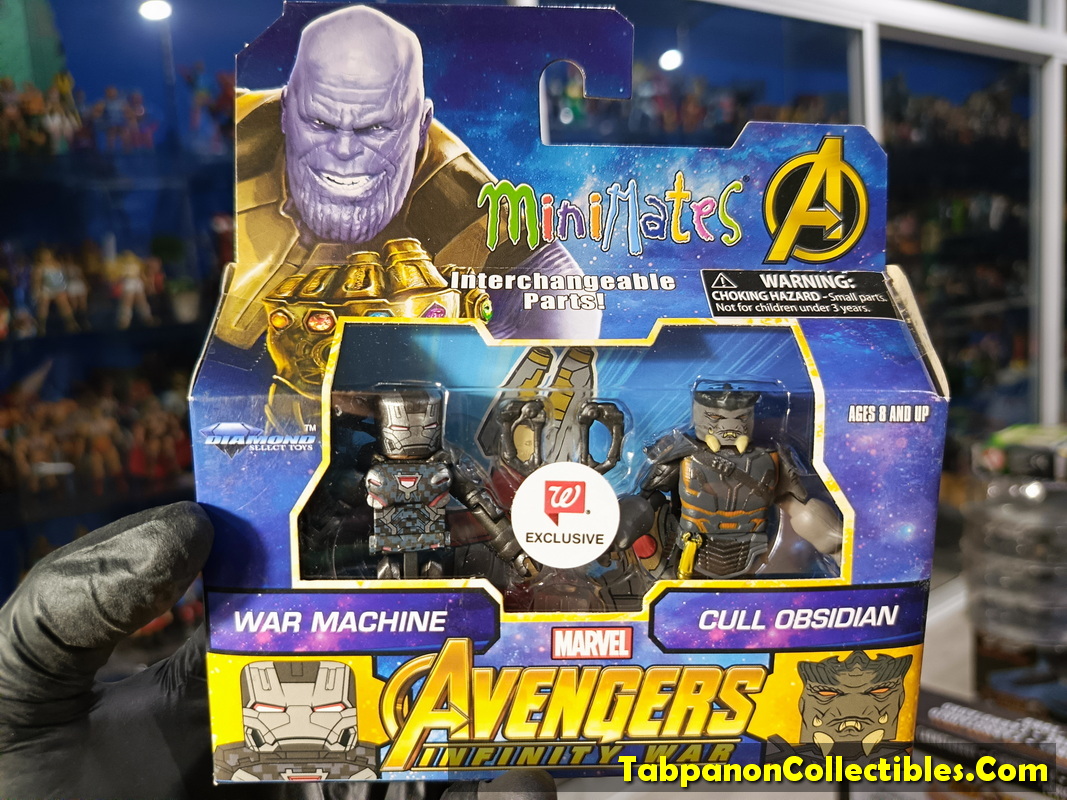 Minimates Marvel The Avengers Movie Infinity War War Machine and Cull Obsidian 2-pack
