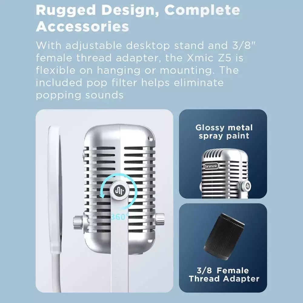Saramonic-Xmic Z5 ไมโครโฟน Condenser | รับประกันศูนย์ 100%