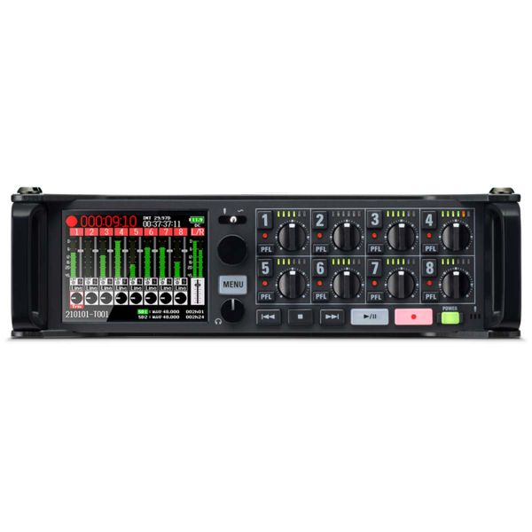 Zoom F8nPro | เครื่องบันทึกเสียงและมิกเซอร์แบบพกพา 8-in/4-out 10-track Field Audio Recorder