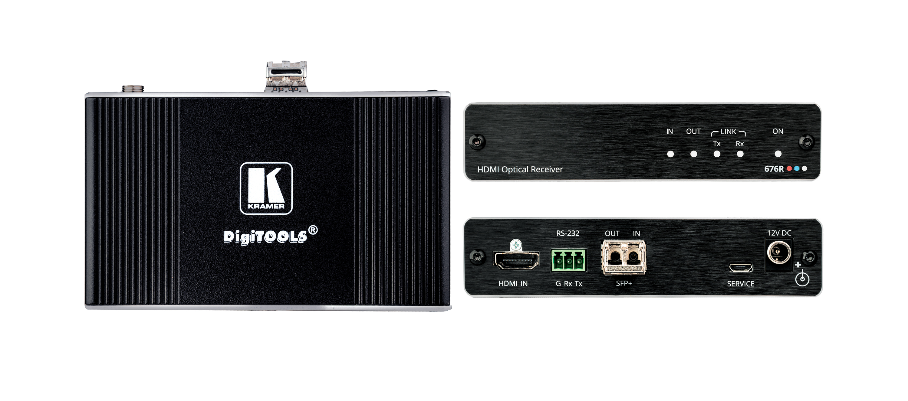 kramerav : 676R4K60 4:4:4 HDMI and RS–232 Receiver over Ultra–Reach MM/SM Fiber Optic